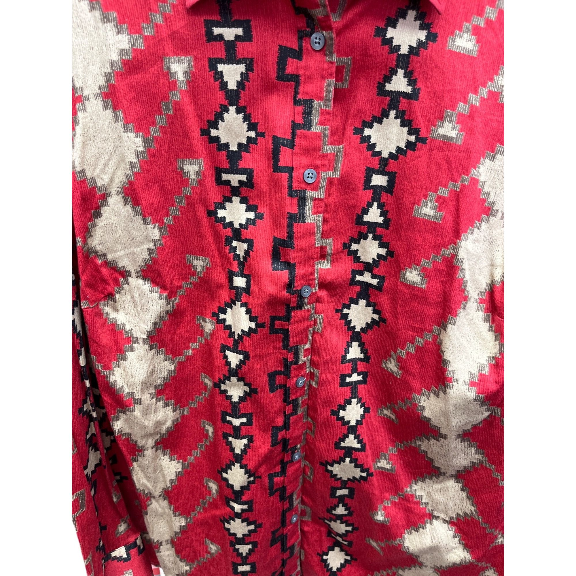 Lauren Ralph Lauren Lauren Ralph Lauren mens red black Navajo style button up sh Size US XL / EU 56 / 4 - 5 Thumbnail