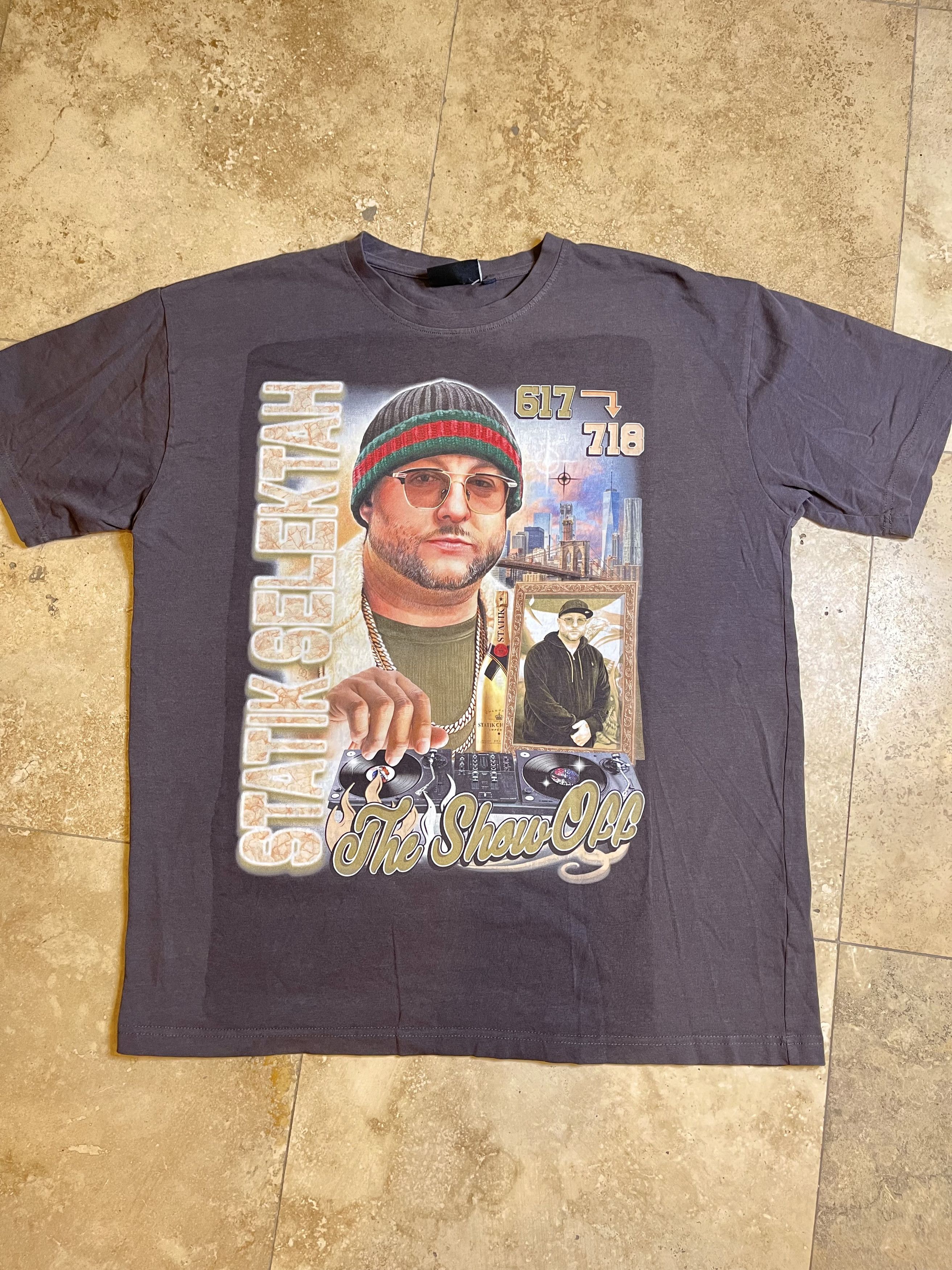 Band Tees × Rap Tees Grace Court Statik Selektah 90's Hip Hop Rap T-Shirt Size US XL / EU 56 / 4 - 3 Thumbnail