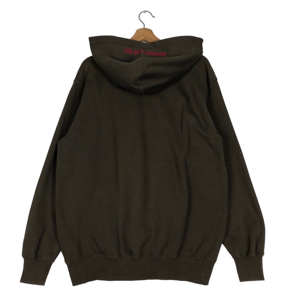 Japanese Brand 🔥Vintage Hoodie Pull Over Keith Haring Big Logo Size US L / EU 52-54 / 3 - 9 Thumbnail