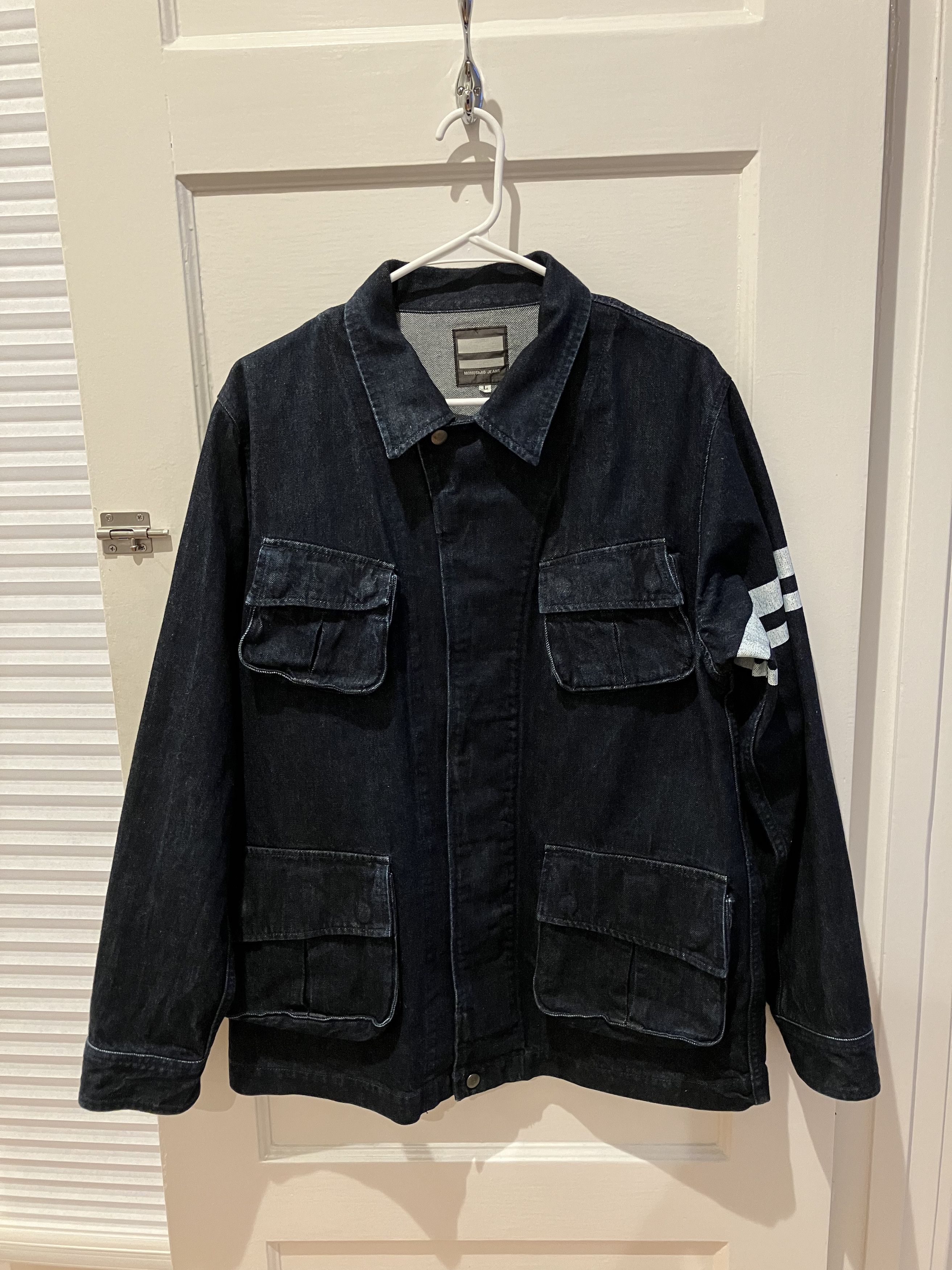 Momotaro Jeans Jungle Fatigue Denim Jacket Size US L / EU 52-54 / 3 - 1 Thumbnail