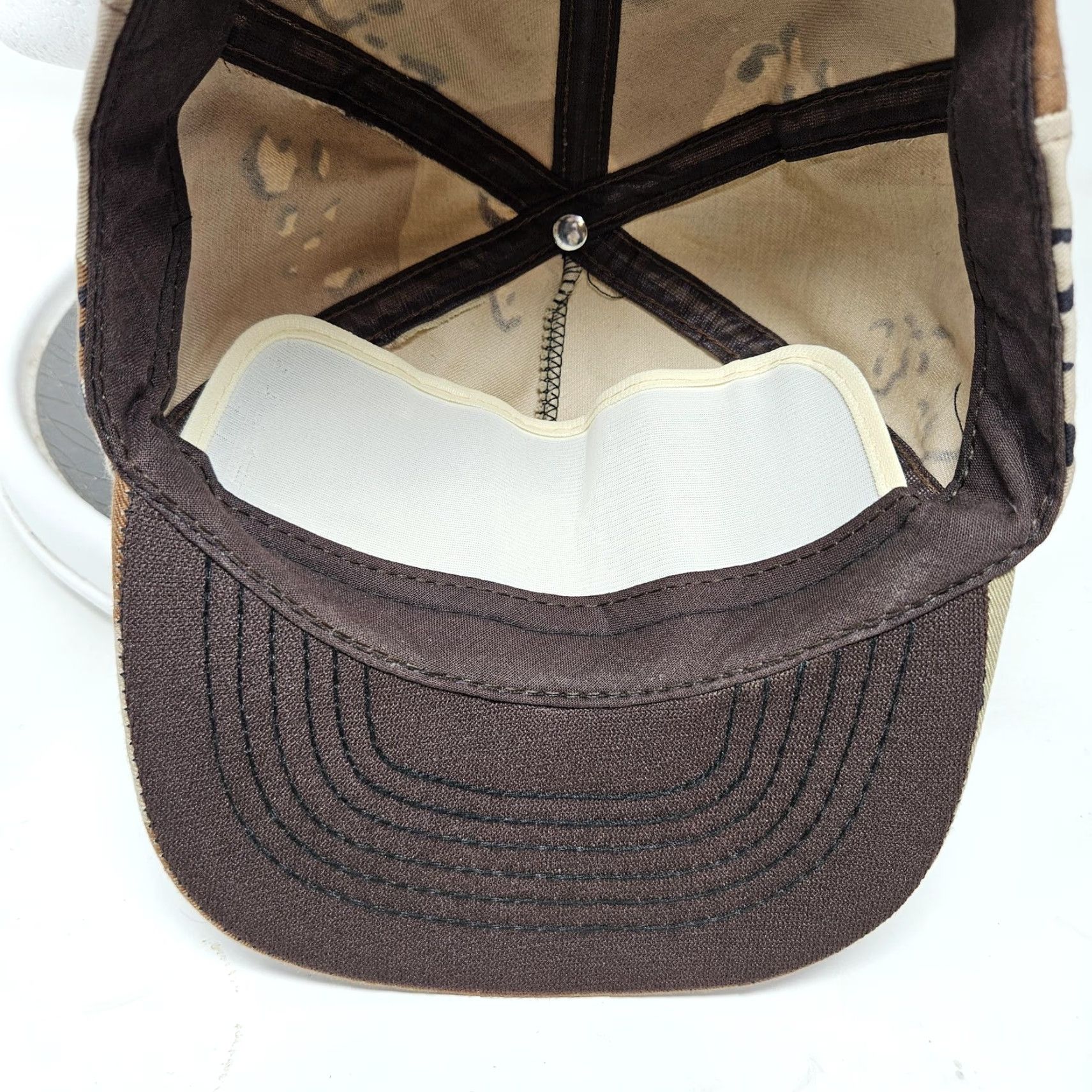 Vintage VINTAGE DE-STA-CO Hat Cap Snap Back Brown Camo Advertising Trucker Mens 90s Size ONE SIZE - 6 Thumbnail