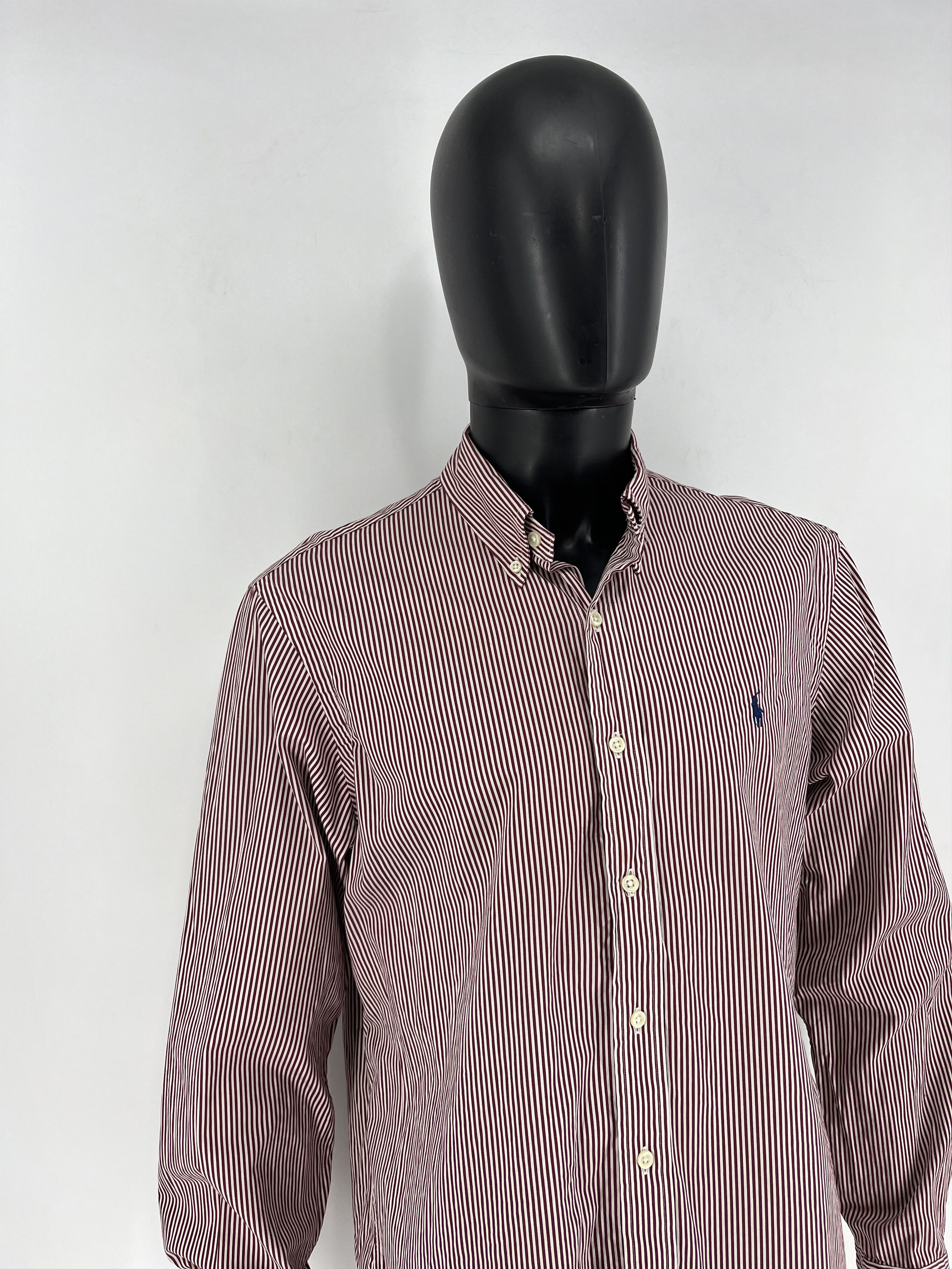 Polo Ralph Lauren × Ralph Lauren × Vintage Vintage Striped Shirt Polo Ralph Lauren Size L Rare Size US L / EU 52-54 / 3 - 3 Thumbnail