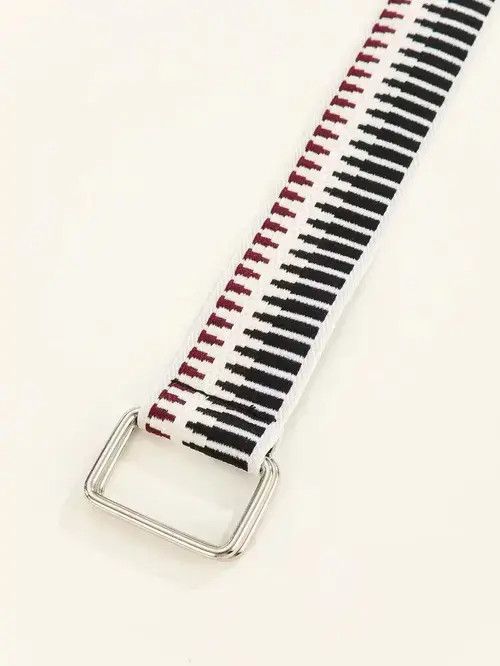 Japanese Brand Striped Tape Belt Size ONE SIZE - 3 Thumbnail