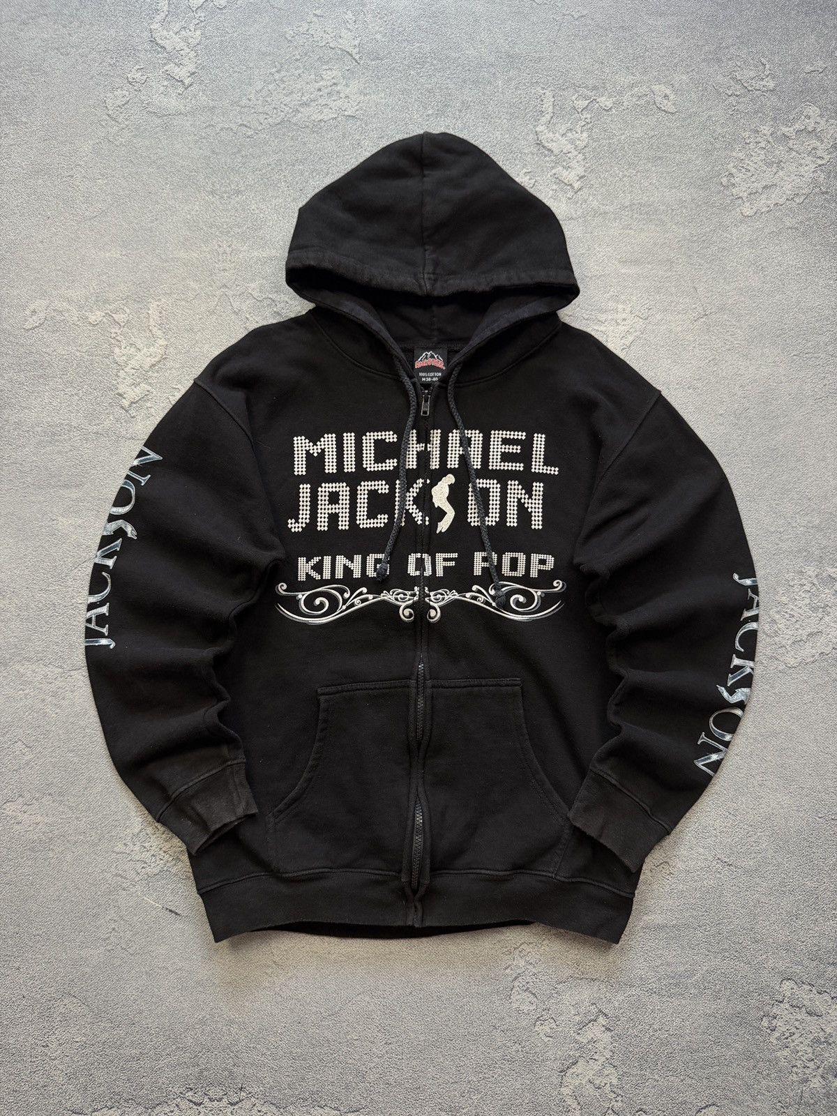 Band Tees Vintage Michael Jackson Overprint Zip Up Hoodie Size US M / EU 48-50 / 2 - 2 Thumbnail