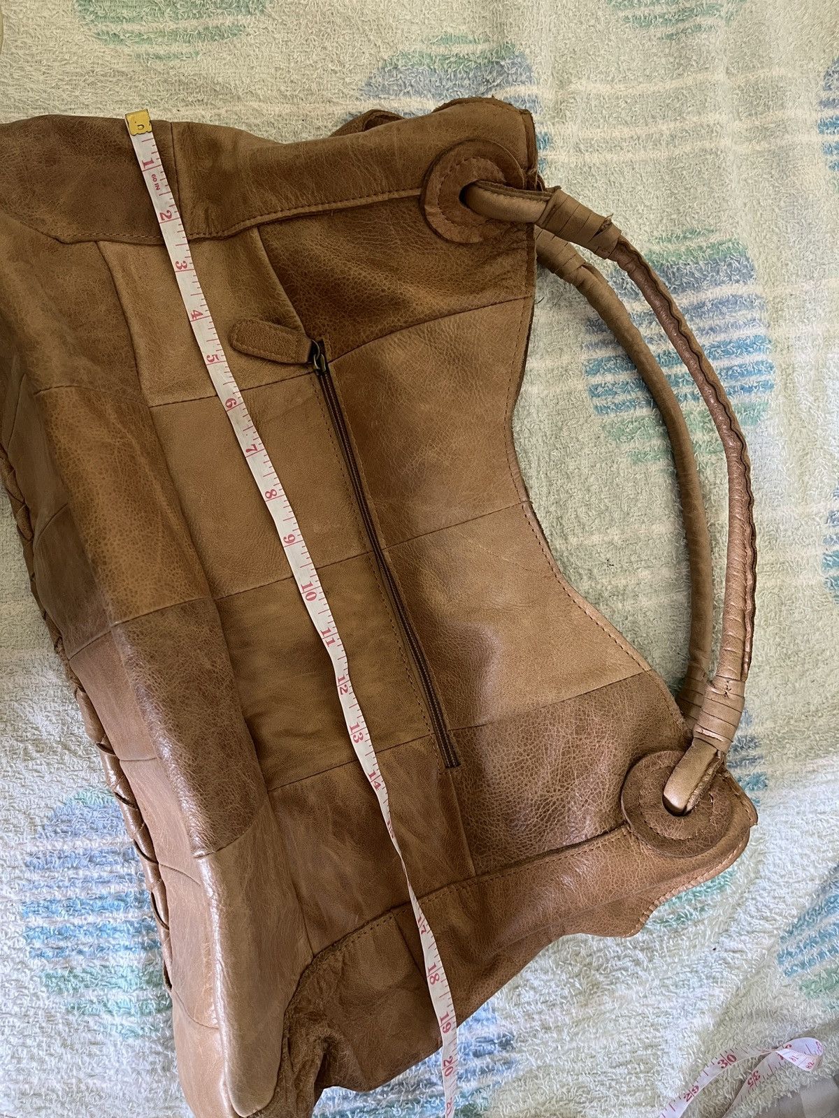 GOA GOA Natural Cowhide Woven Patchwork Bag Size ONE SIZE - 12 Thumbnail