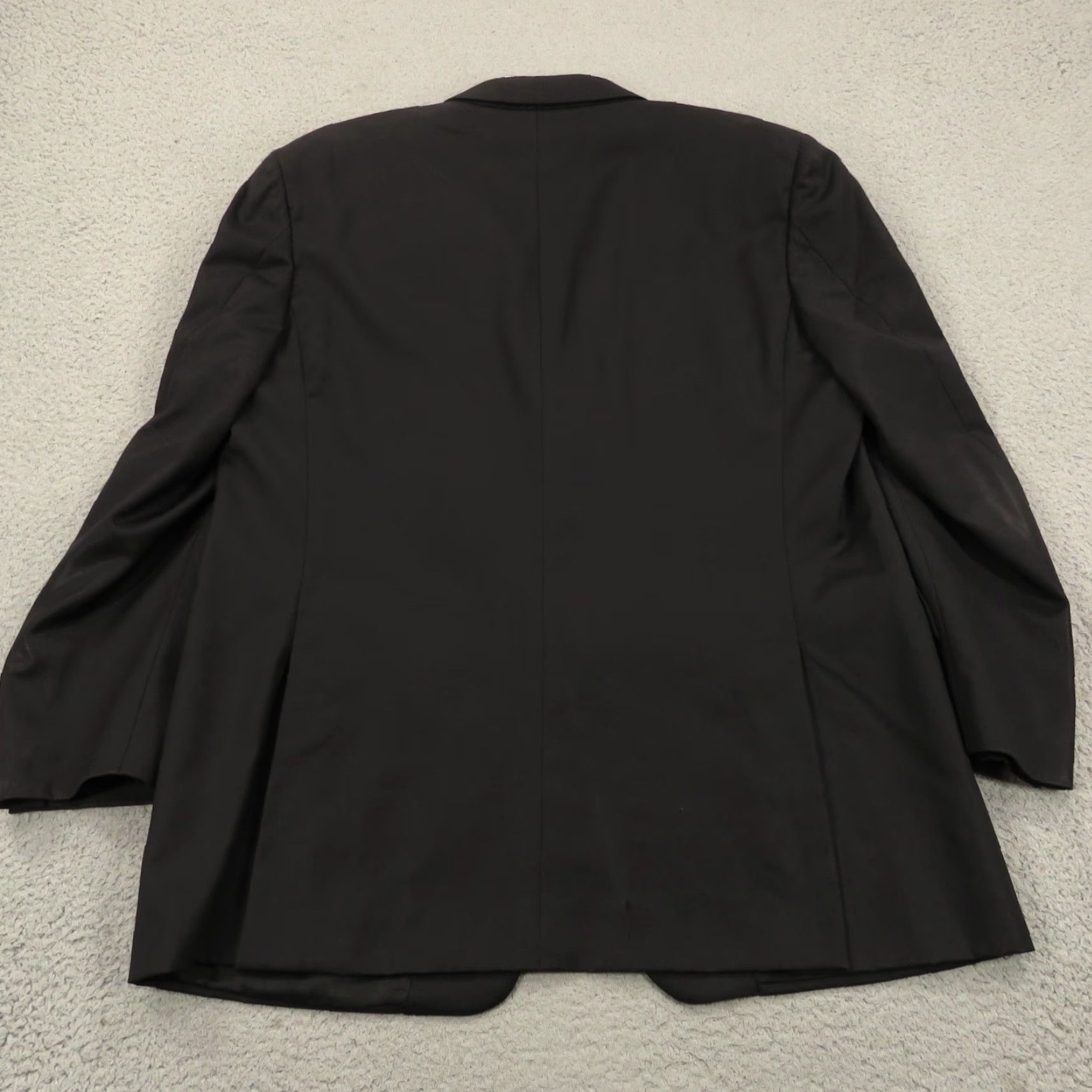Canali Canali Blazer Jacket Wool Black 46R Three-Button Notch Lapel Regular Single-Breasted Vintage? No. (Remove N/A) Size 46R - 7 Thumbnail