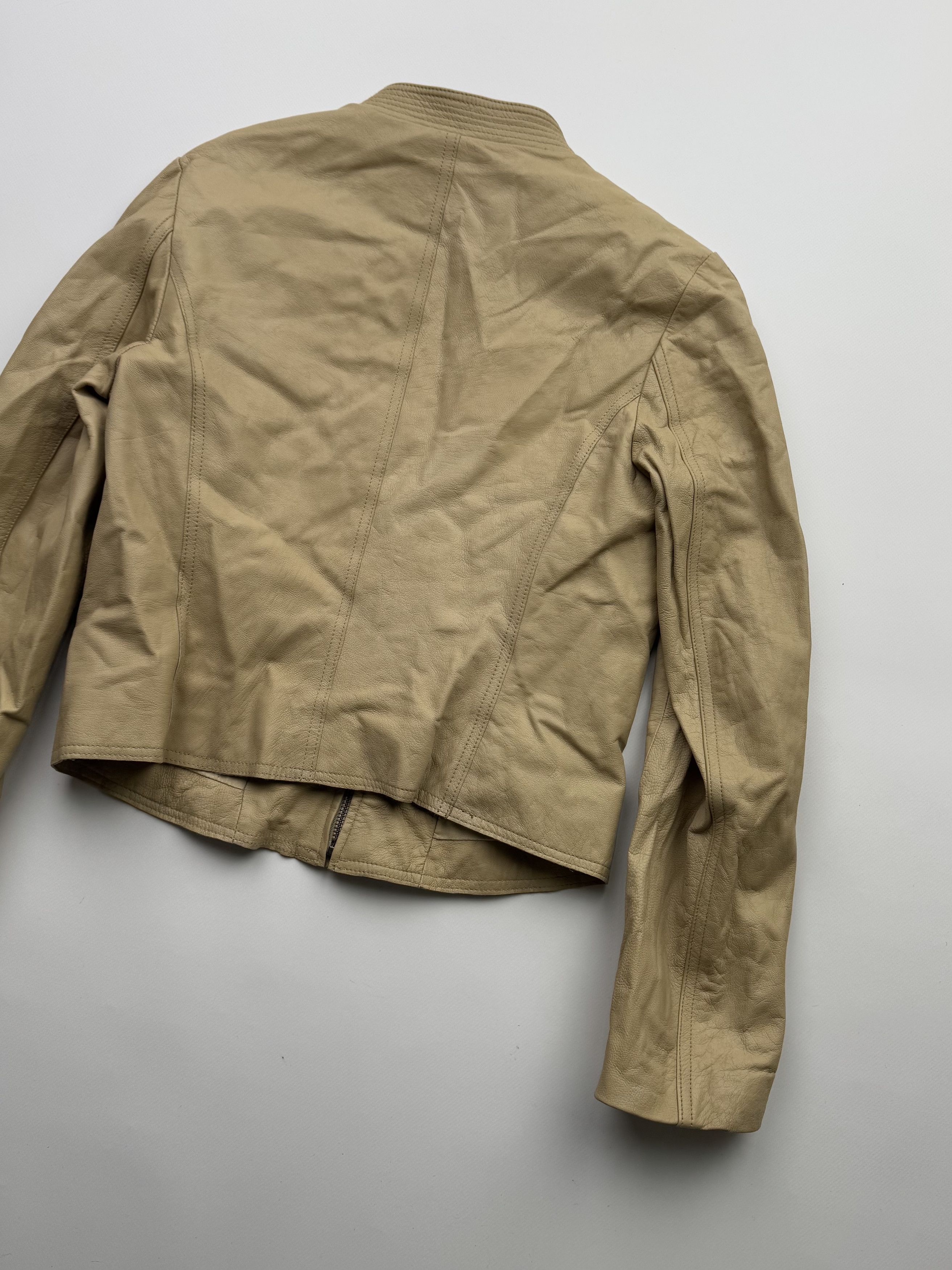 Vintage Vintage Cropped Leather Jacket B249(V14) Size S / US 4 / IT 40 - 8 Thumbnail