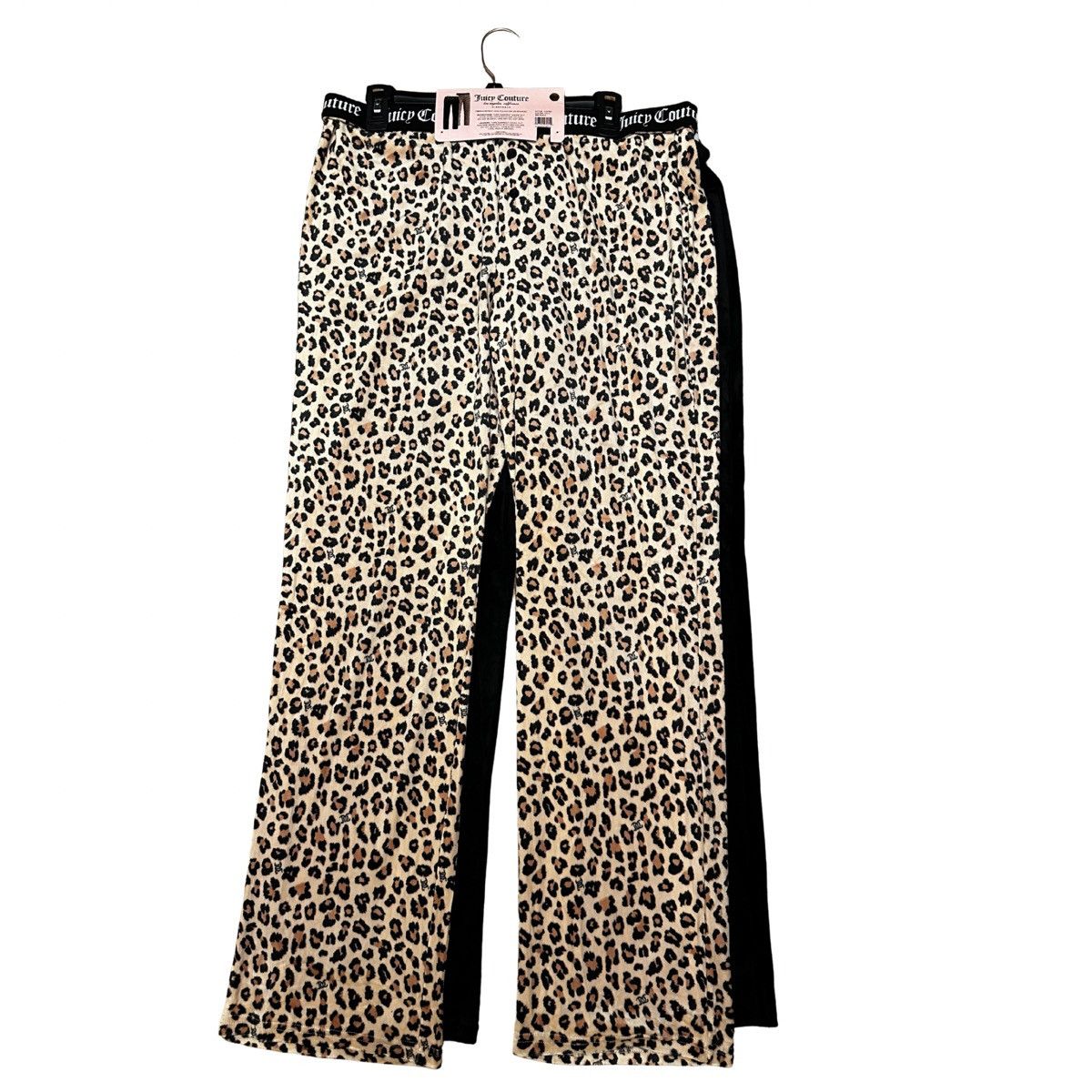 Juicy Couture Juicy Couture 2-Pack Pajama Pants Set Velour Black & Leopard Size 34" / US 12 / IT 48 - 3 Thumbnail