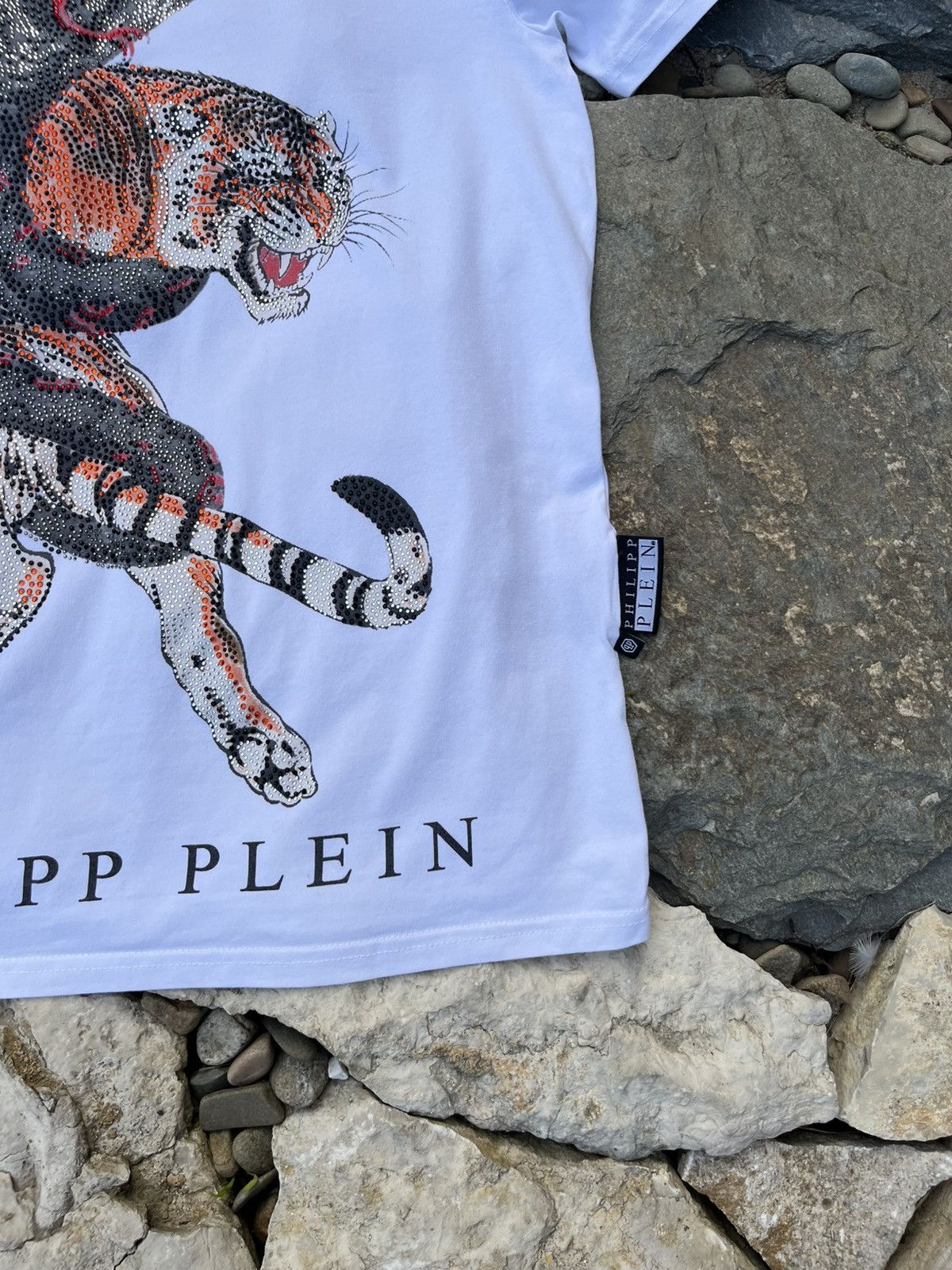 Designer × Philipp Plein Philipp Plein tiger snake cobra rhinestone t-shirt tee logo Size US L / EU 52-54 / 3 - 6 Thumbnail
