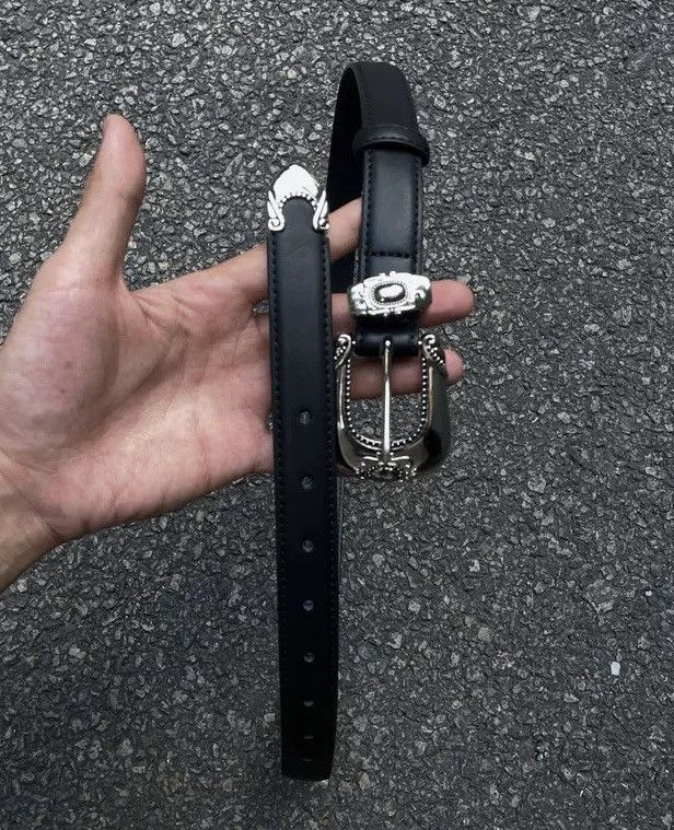 Japanese Brand × Vintage Retro punk 2.5cm leather western buckle belt Size ONE SIZE - 5 Thumbnail