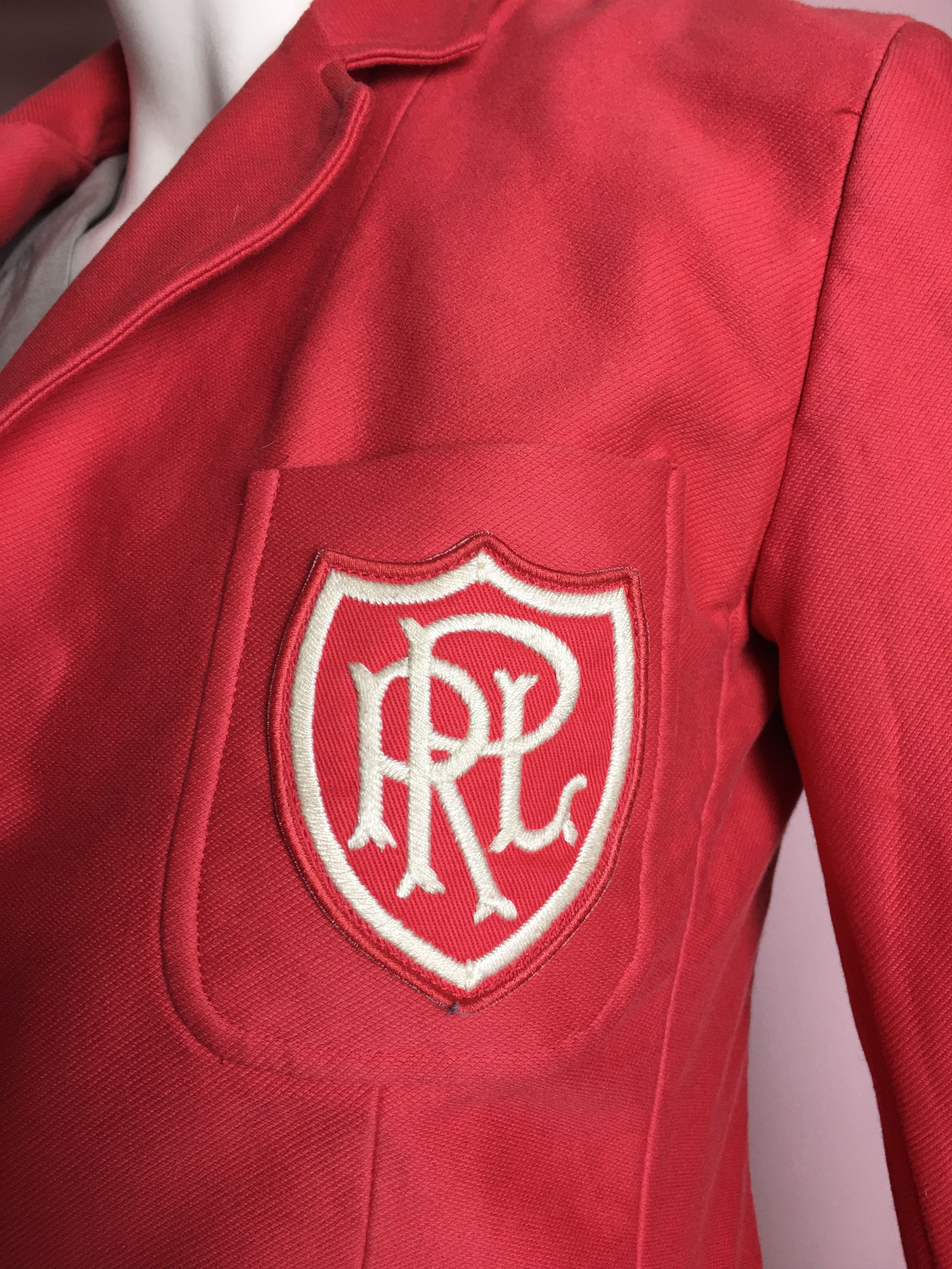 Polo Ralph Lauren Polo Ralph Lauren Womens Logo Double Red Blazer Sz 2 Size XS / US 0-2 / IT 36-38 - 10 Thumbnail