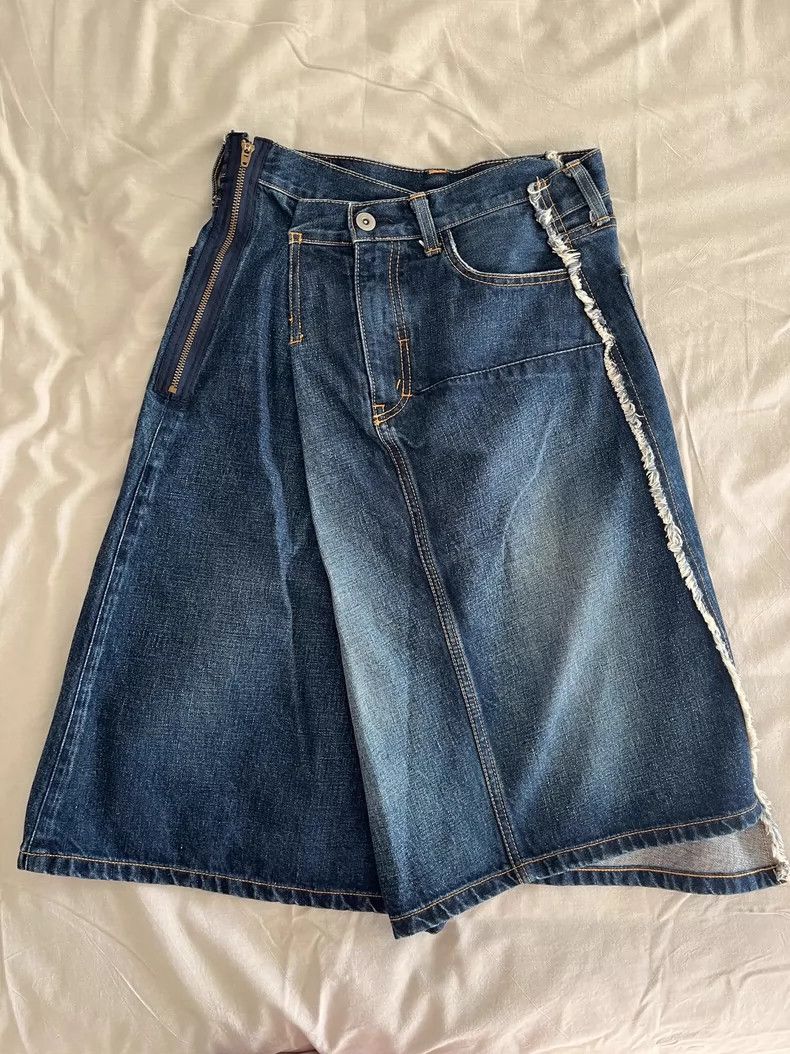 Junya Watanabe Junya Watanabe Deconstructed Denim Skirt Size 26" / US 2 / IT 38 - 1 Thumbnail