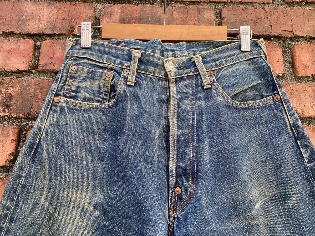 Japanese Brand W29x32.5 Vintage evis redline distressed made in JAPAN Size US 29 - 6 Thumbnail