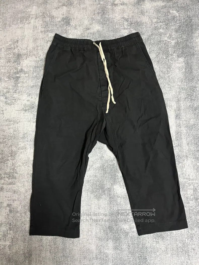 Rick Owens Rick Owens Mainline Stiff Black Cropped Pants Size US 38 / EU 54 - 1 Thumbnail