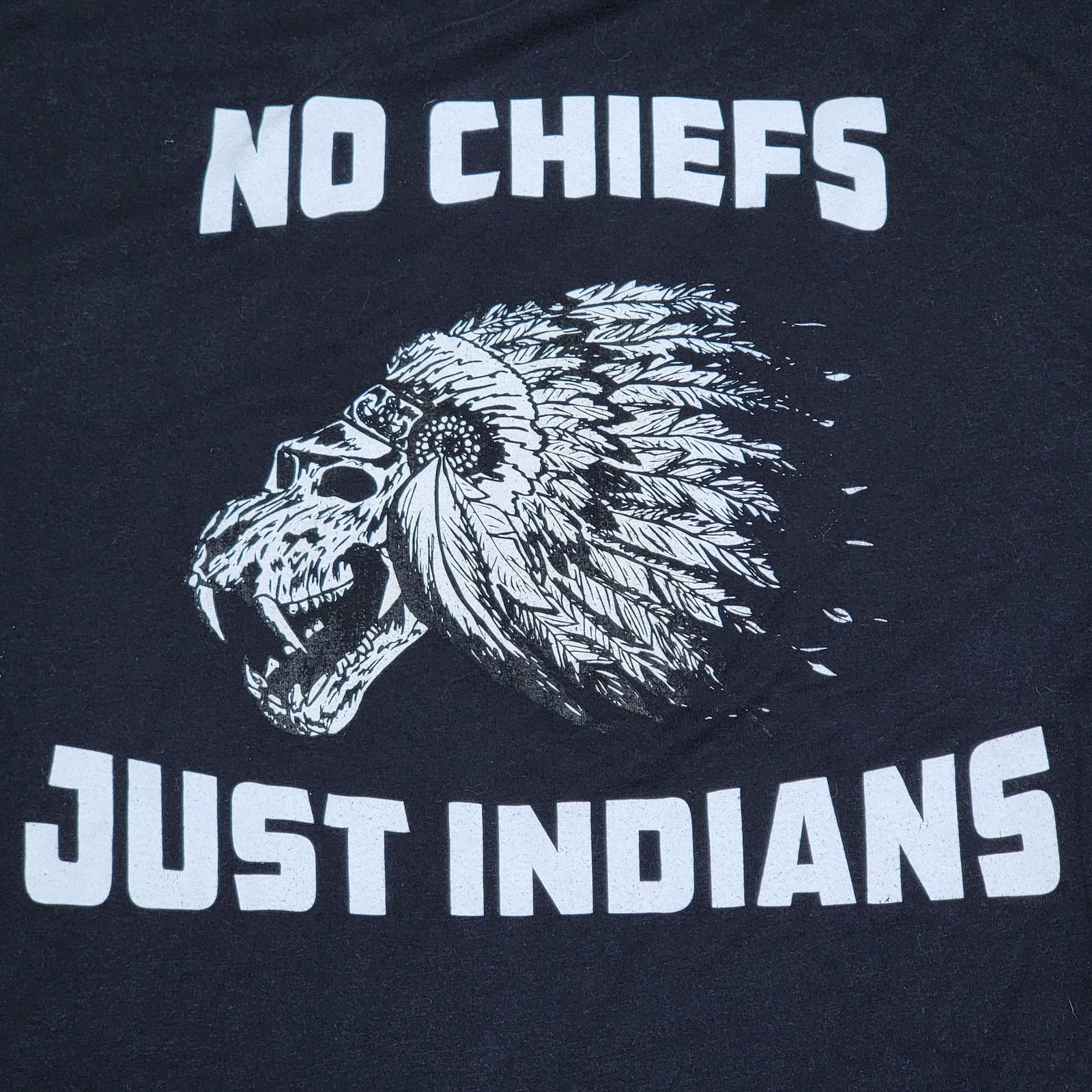Other "No Chiefs, Just Indians" Unisex Tee (No Mercy No Quit) -Lg Size US L / EU 52-54 / 3 - 2 Thumbnail