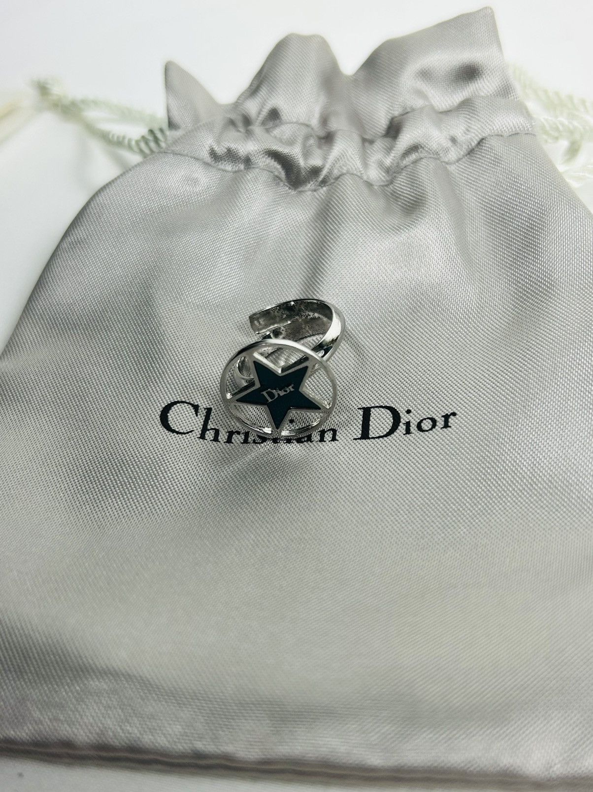 Dior Dior Blue Star Logo Ring One Size Size ONE SIZE - 4 Thumbnail