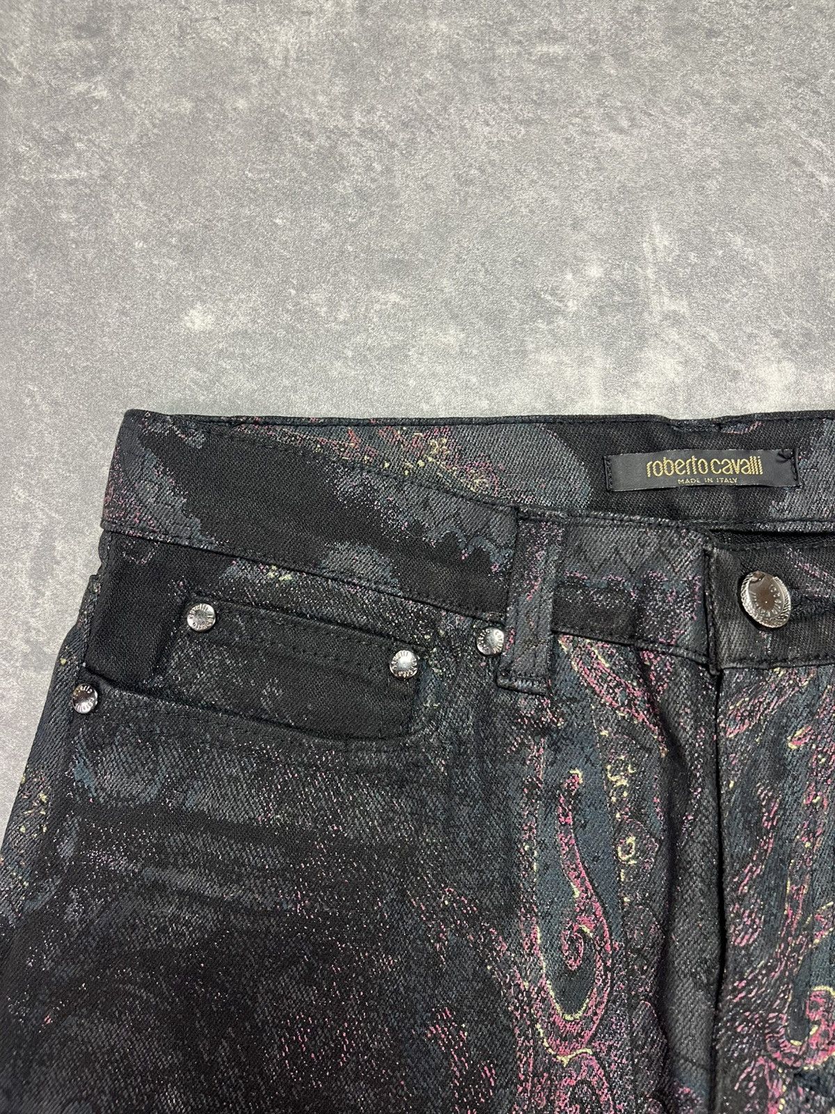 Roberto Cavalli Roberto Cavalli Paisley Printed Rare Jeans XS 26 27 Size US 27 - 6 Thumbnail