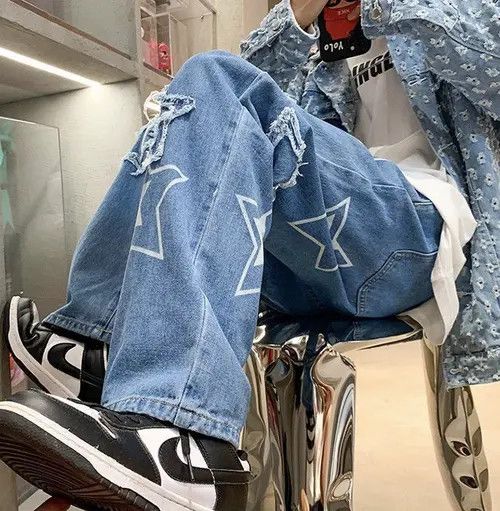 Japanese Brand Kitayama x Iyo Star Graphic Baggy Vintage Retro Jeans Pants Size US 32 / EU 48 - 5 Thumbnail