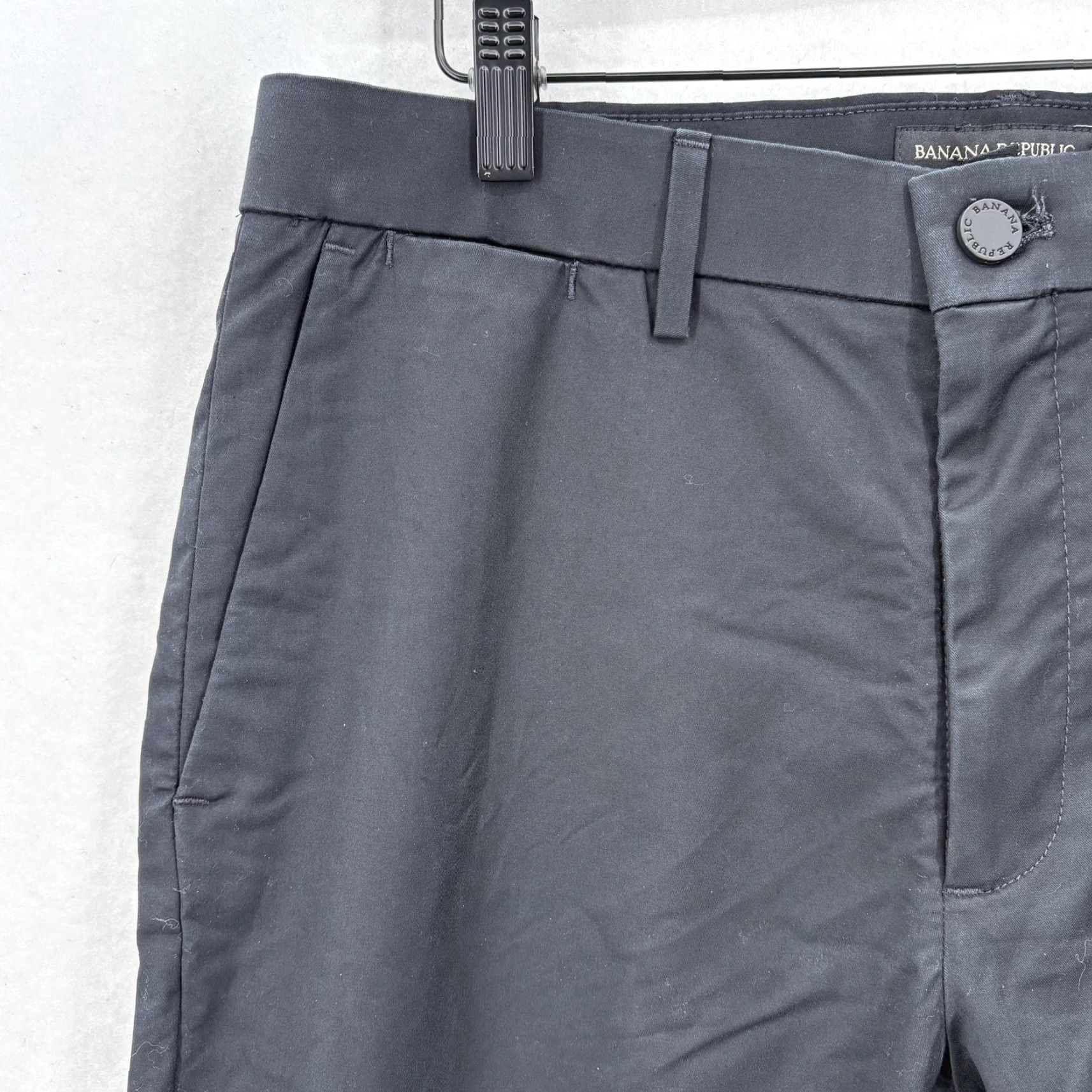 Banana Republic VINTAGE Banana Republic Pants Mens 32x30 Black Chino Slim Stretch Golf Shirt? Size US 32 / EU 48 - 3 Thumbnail