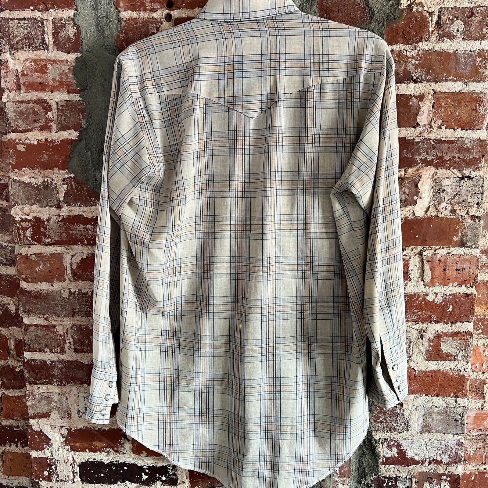 Wrangler VTG 70s Wrangler Pearl Snap Shirt USA 15.5 32 M 21x31 Size US M / EU 48-50 / 2 - 2 Thumbnail