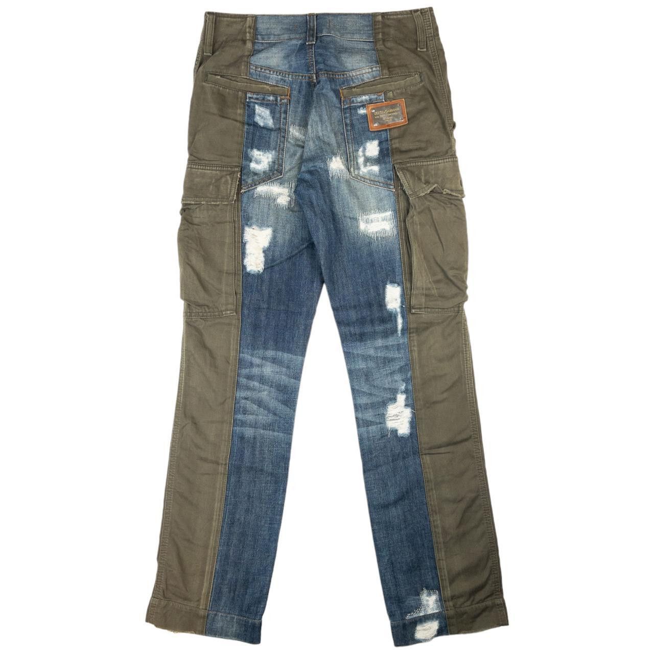 Dolce & Gabbana Vintage Dolce & Gabbana Denim Cargo Split Trousers Size W31 Size US 31 - 1 Thumbnail