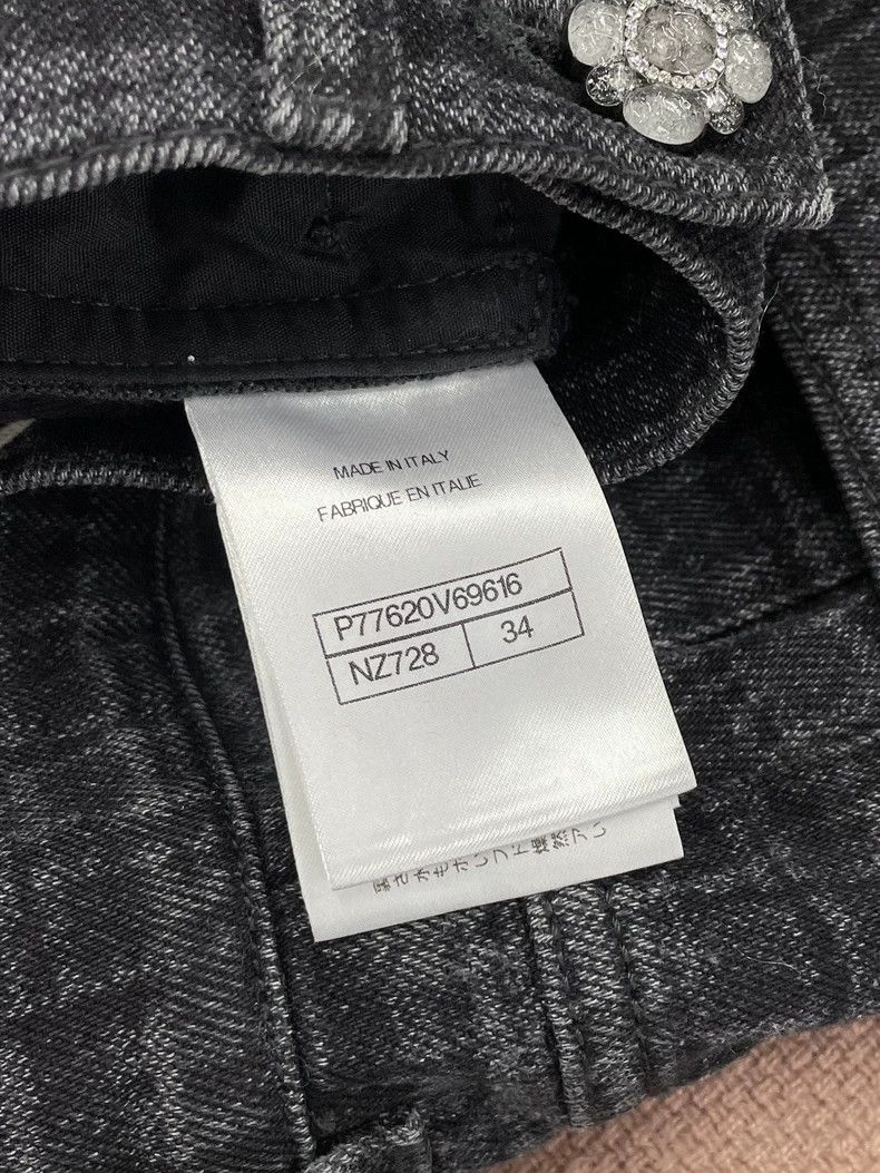 Chanel Chanel Black diamond buckle plaid jeans Size 42" / US 20 - 6 Thumbnail