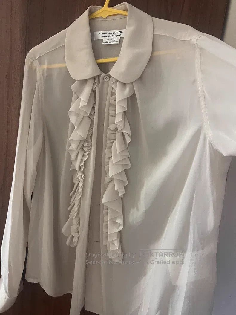 Comme des Garcons Comme des Garcons Ruffled Shirt with Sheer Panels Size S / US 4 / IT 40 - 7 Thumbnail