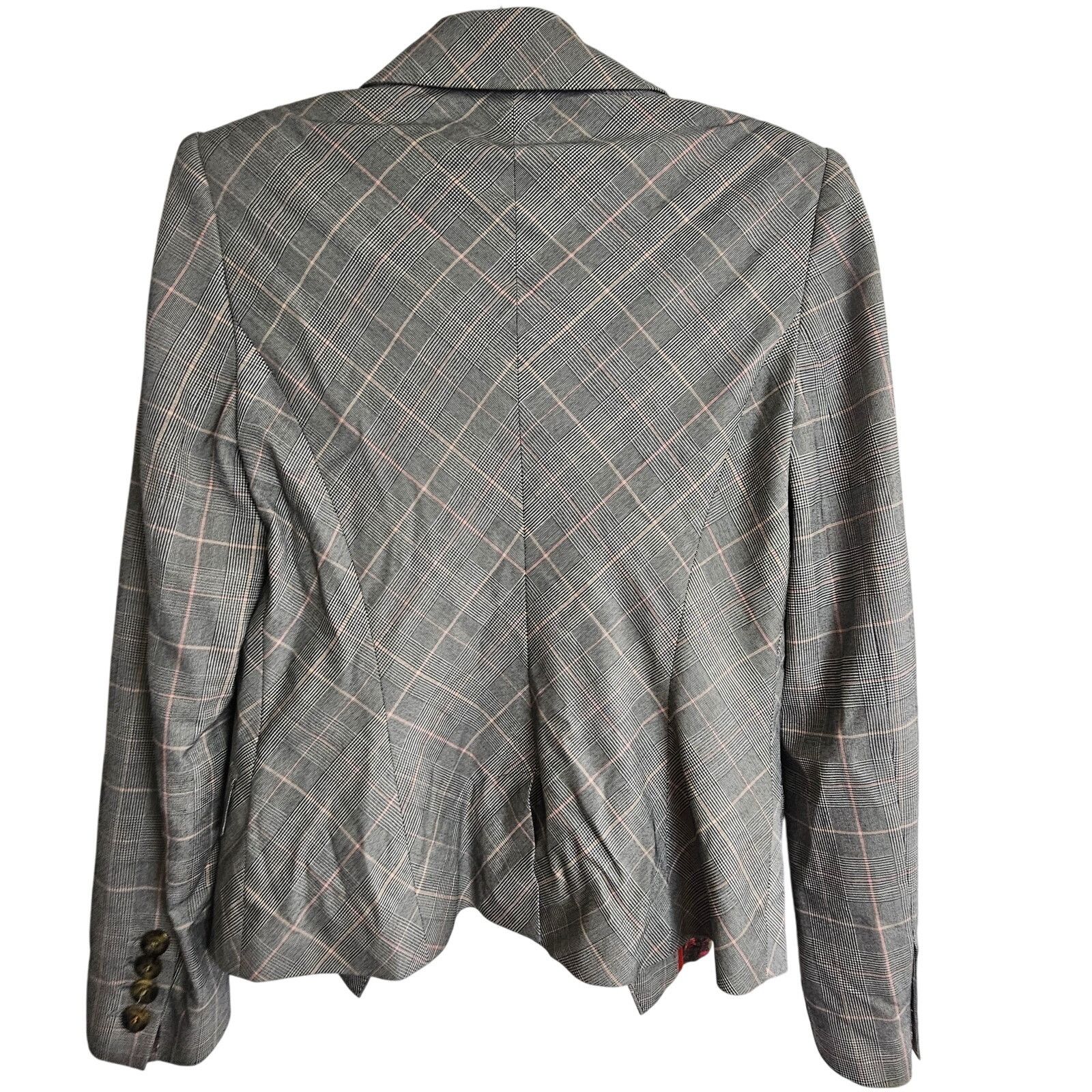 Ted Baker Ted Baker Womens Plaid Blazer Sz 2 Light Academia Preppy Size XS / US 0-2 / IT 36-38 - 8 Thumbnail
