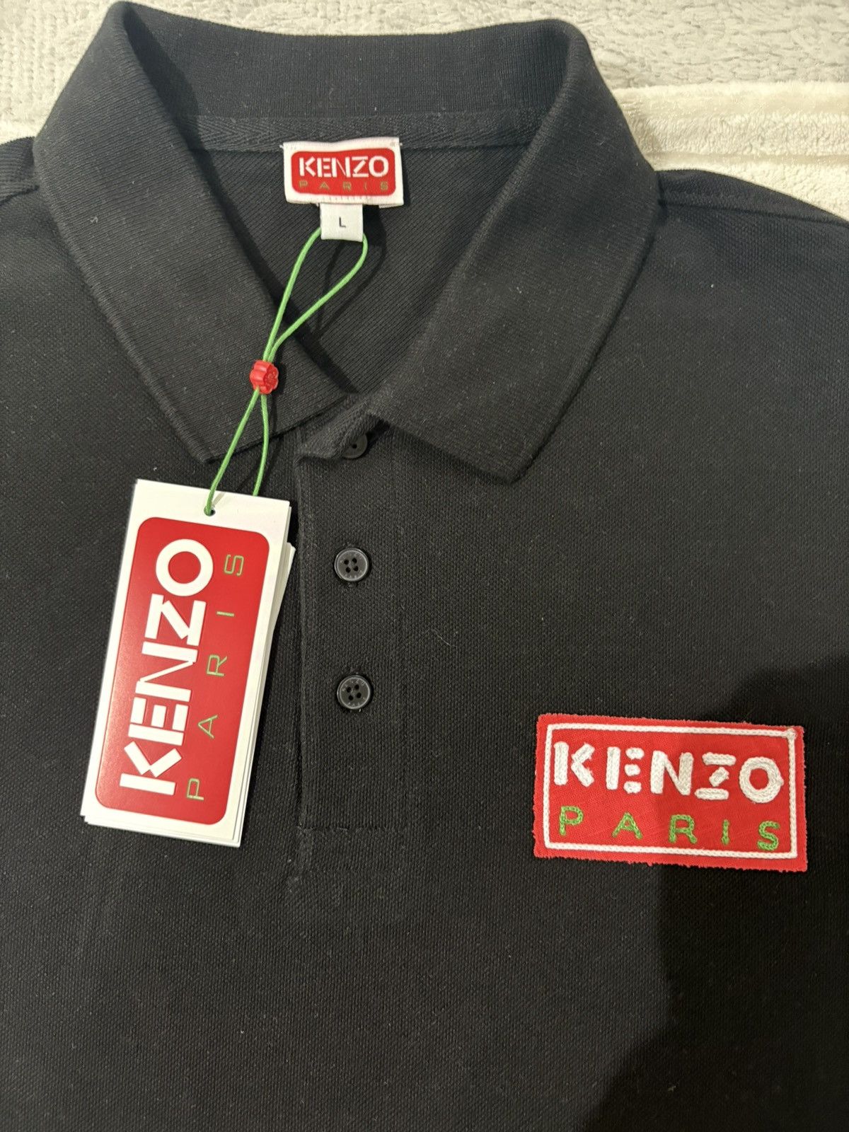 Kenzo Kenzo Paris Men's Paris Classic Polo Shirt in Black Size US L / EU 52-54 / 3 - 2 Thumbnail