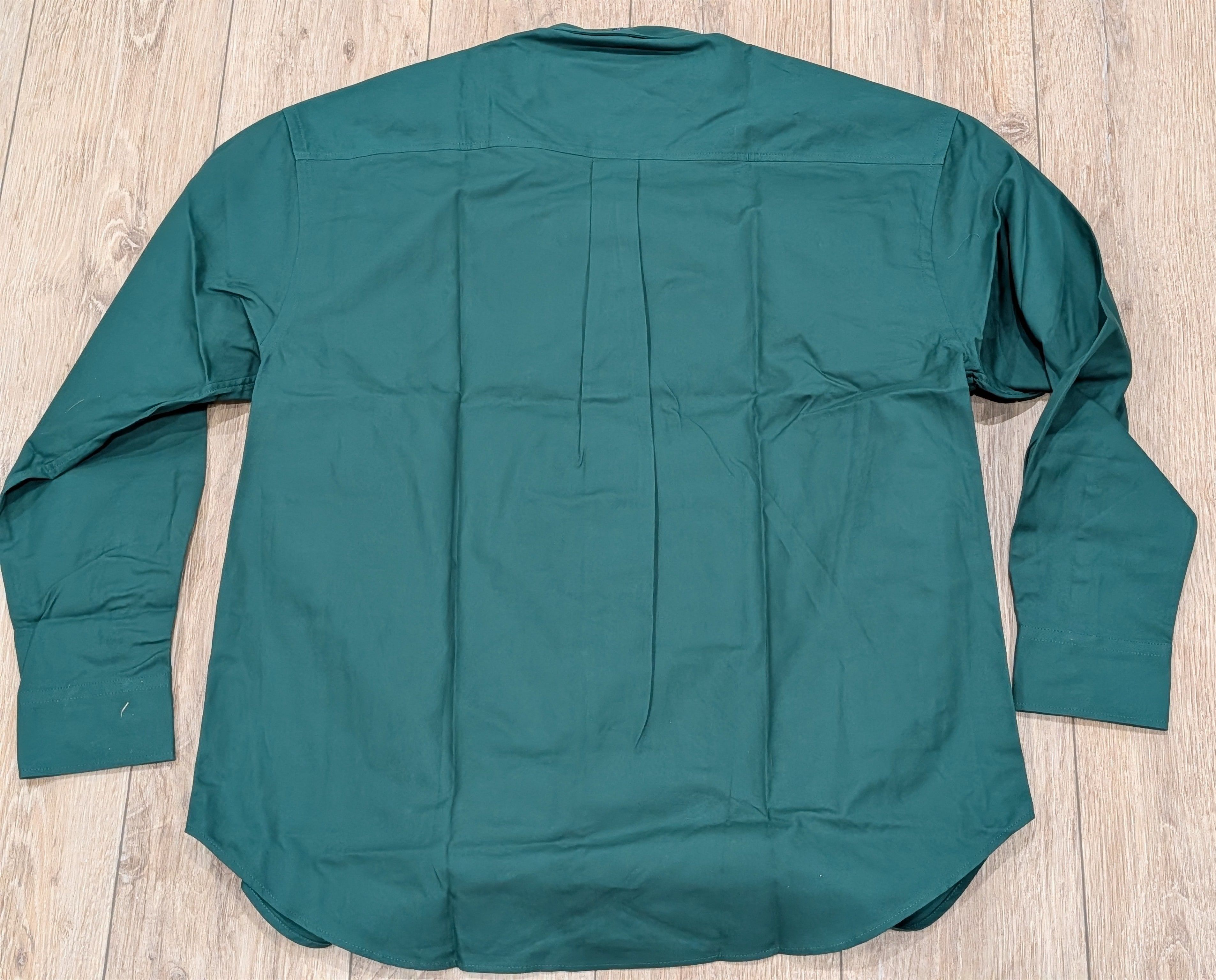Burberry BURBERRY Cotton Oxford EKD Logo Button Up Shirt Green Medium Size US M / EU 48-50 / 2 - 4 Thumbnail