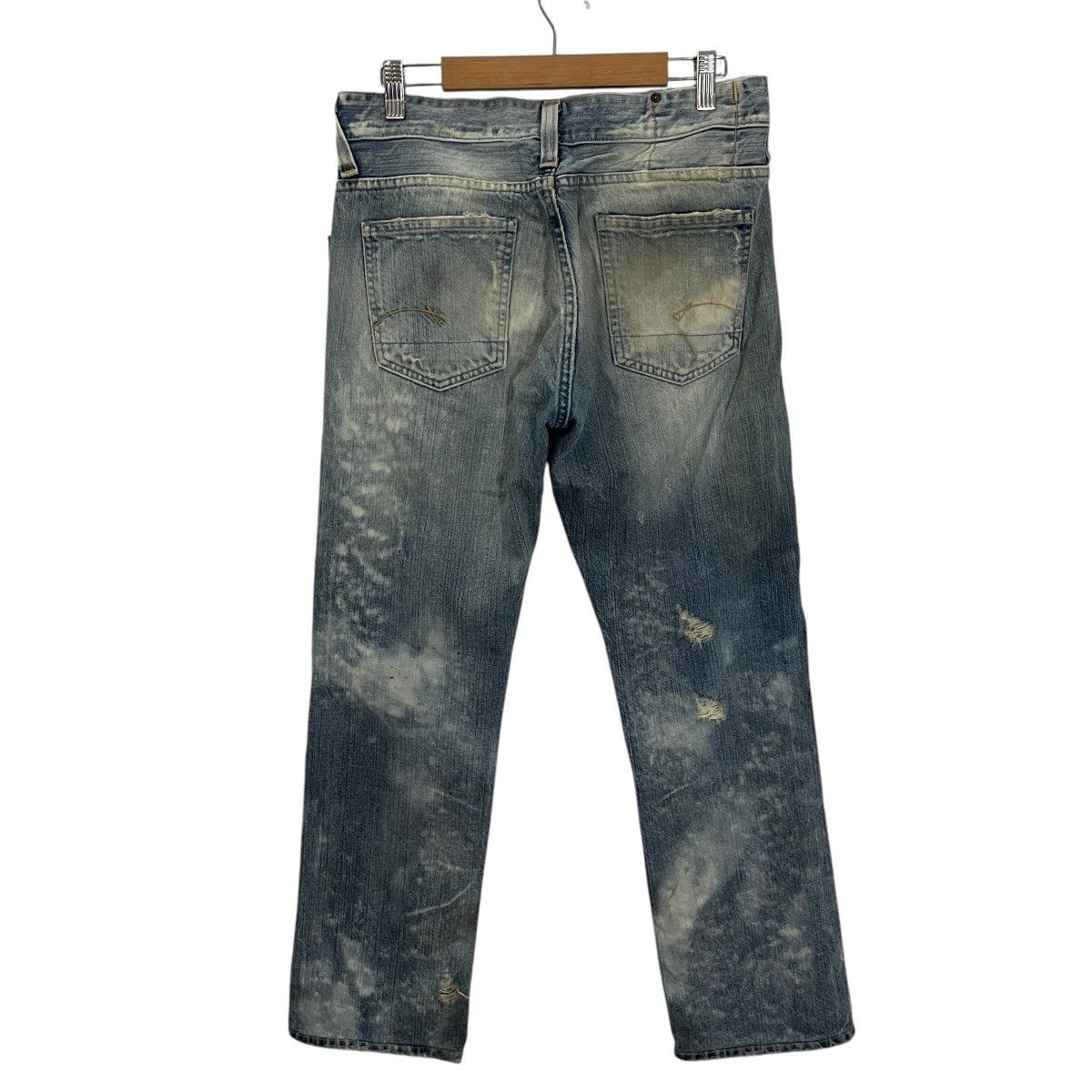 G-Star Vintage G Star Raw Distressed Denim Size US 31 - 8 Thumbnail
