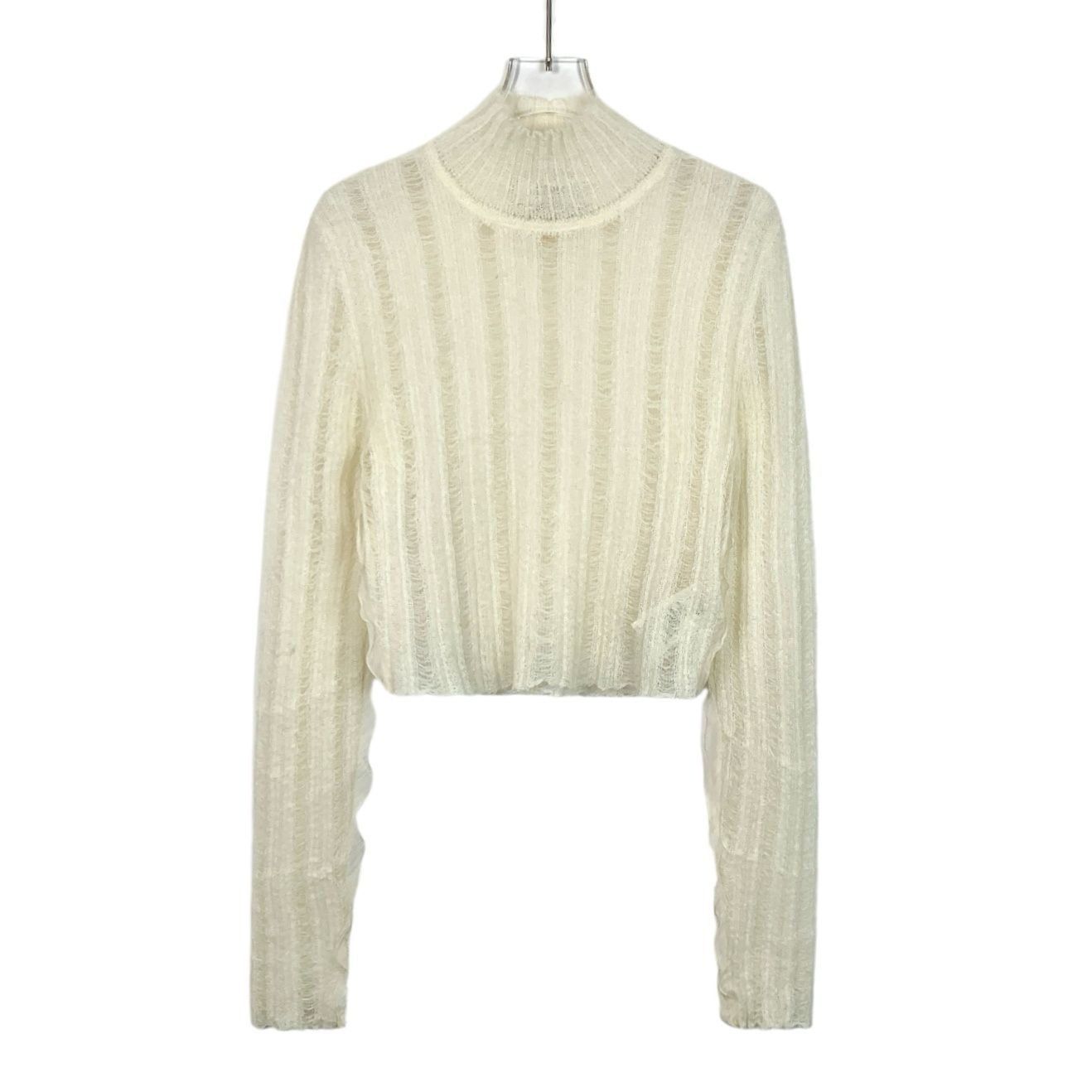 Fendi Fendi Sheer Knit Long Sleeve Cropped Turtleneck Sweater Size M / US 6-8 / IT 42-44 - 1 Thumbnail