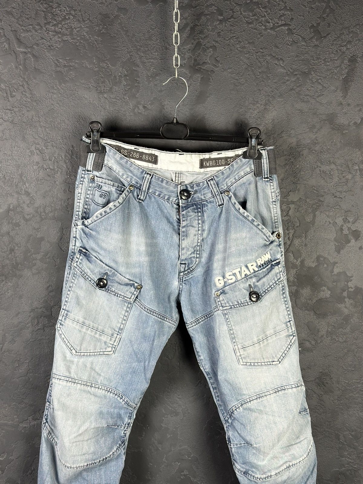 G-Star × Japanese Brand Vintage pants G Star Raw y2k dDenim Flared Baggy Japan Style Size US 34 / EU 50 - 2 Thumbnail