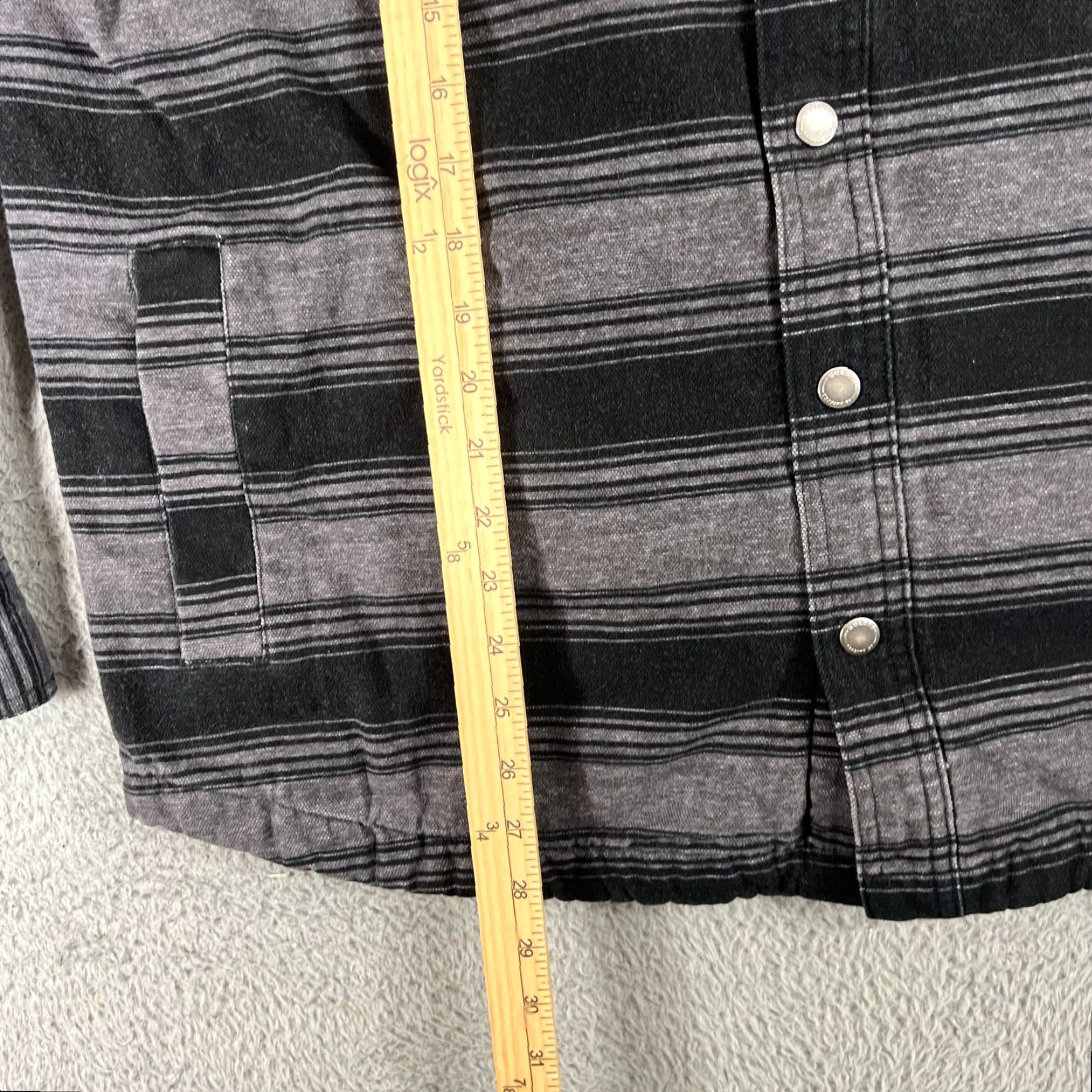 Duluth Trading Company Duluth Trading Co. Jacket Mens L Fire Hose Flannel Lined Limber Jac Striped Jacket Size US L / EU 52-54 / 3 - 6 Thumbnail