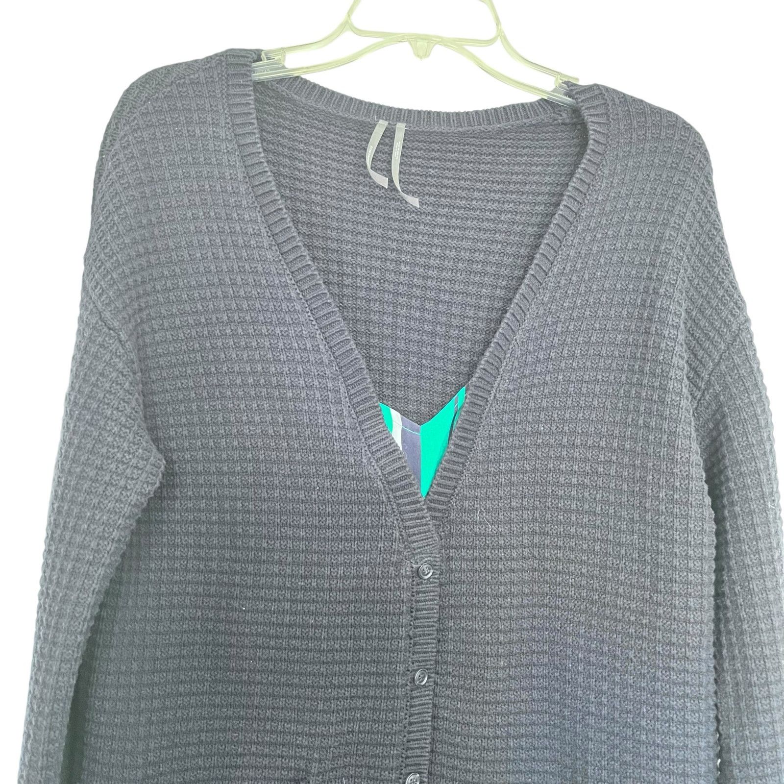 Anthropologie Anthropologie Navy Varsity Cardigan Sweater Layered Dress Size XS / US 0-2 / IT 36-38 - 6 Thumbnail