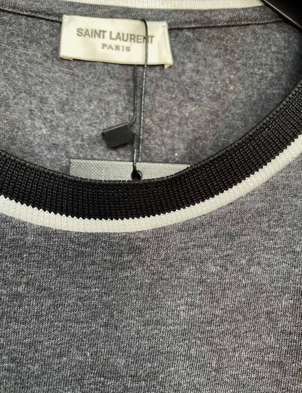 Saint Laurent Paris SAINT LAURENT 100% Cotton Short Sleeve T-shirt J30 Size US M / EU 48-50 / 2 - 4 Thumbnail