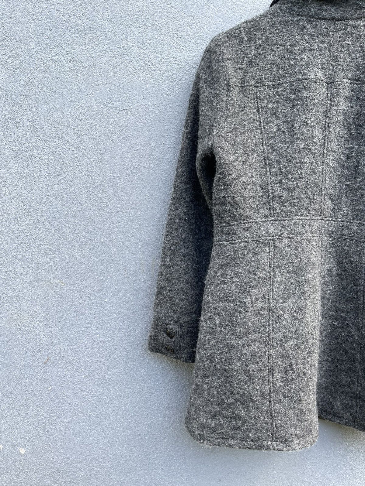 Designer Mayson Grey Wool-Blend Mid-Length Coat - Size 2 Size S / US 4 / IT 40 - 10 Thumbnail