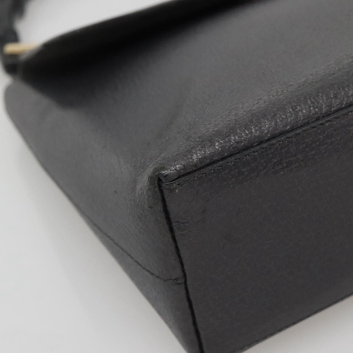 Gucci GUCCI Bamboo Hand Bag Leather Gold Charcoal Gray 001 3444 Size ONE SIZE - 11 Thumbnail