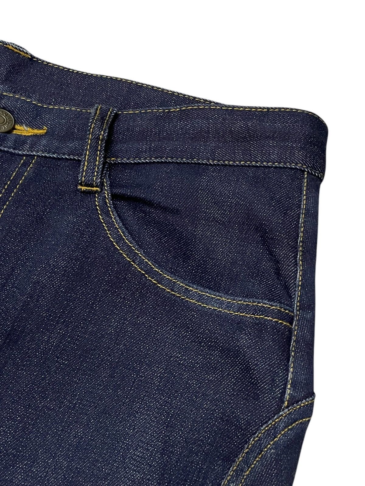 Issey Miyake × Japanese Brand × Tsumori Chisato Issey Miyale Tsumori Chisato Peneled Crotch Raw Jeans Size US 30 / EU 46 - 10 Thumbnail