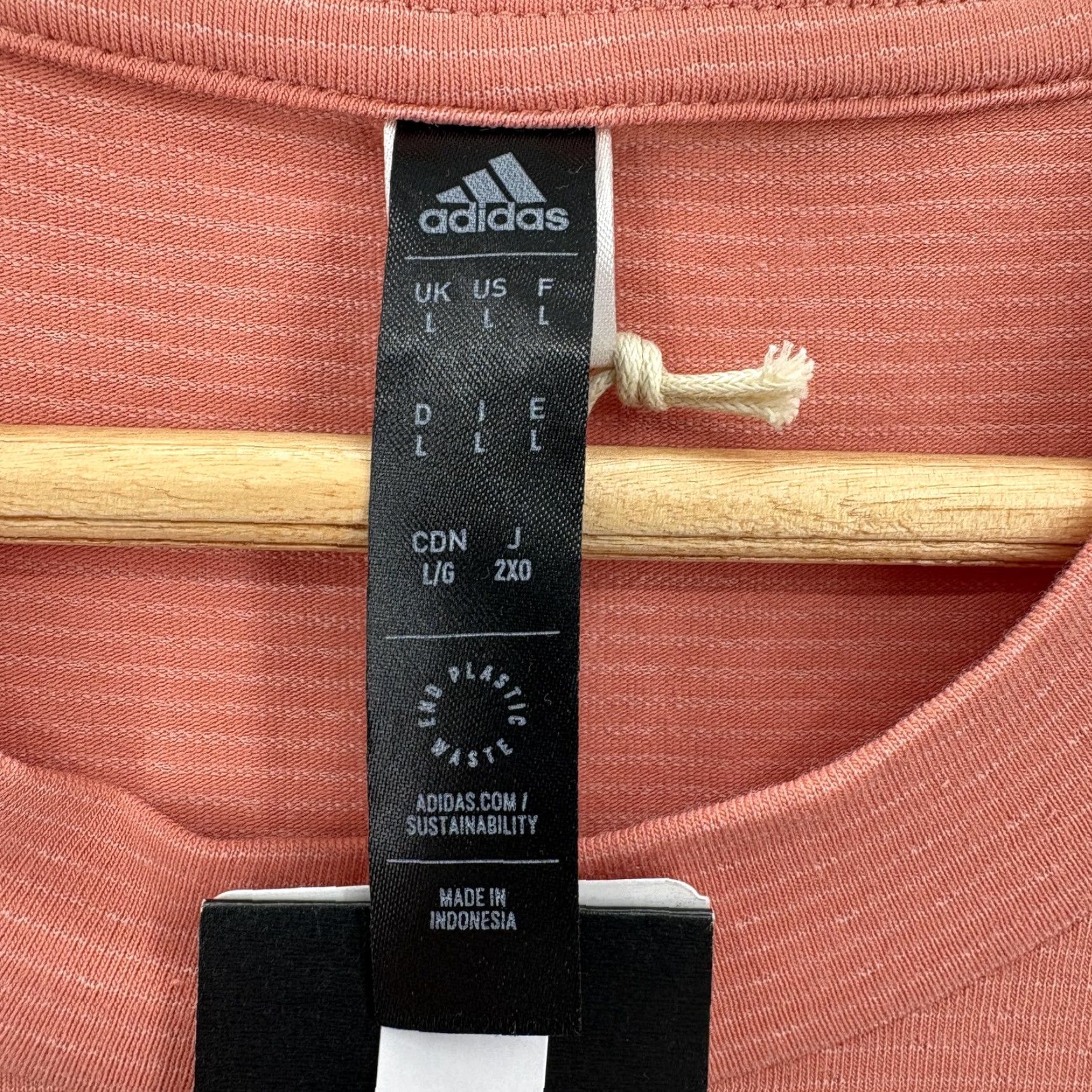 Adidas Adidas Axis Tee 2.0 Shirt Mens Large Orange Wonder Clay Training Athletic Gym Size US L / EU 52-54 / 3 - 6 Thumbnail
