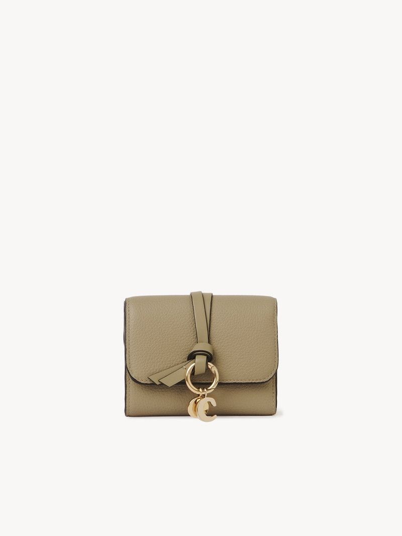 Chloe o1loc1c10226 Size: OS / Alphabet Small Wallet Pottery Green Size ONE SIZE - 1 Thumbnail