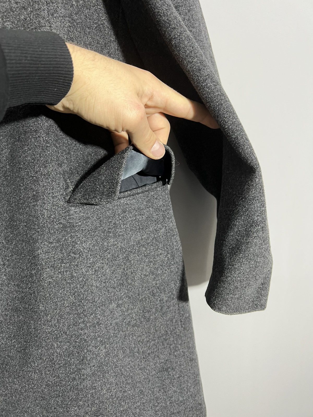 Kenzo × Vintage Vintage Kenzo Homme Wool Gray Coat Jacket Size US M / EU 48-50 / 2 - 6 Thumbnail