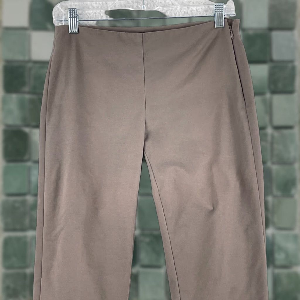 Saks Fifth Avenue Saks Fifth Avenue Dress Pants Womens Size 2 Skinny Leg Mid-Rise Flat Front Brown Color Black Friday? Size 26" / US 2 / IT 38 - 1 Thumbnail