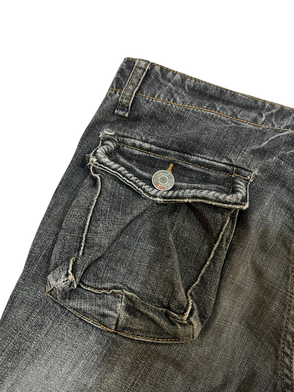 Japanese Brand Vintage Japanese Brand Global Work Bondage Distress Jean Size US 30 / EU 46 - 13 Thumbnail