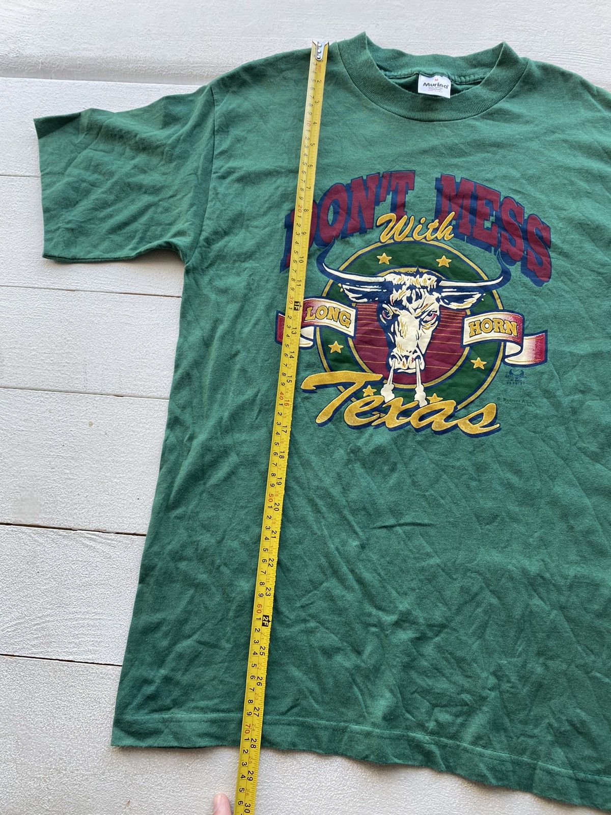 Band Tees × Vintage 1994 Robert Allan Texas Long Horn Art Shirt Davidson Style Size US M / EU 48-50 / 2 - 8 Thumbnail