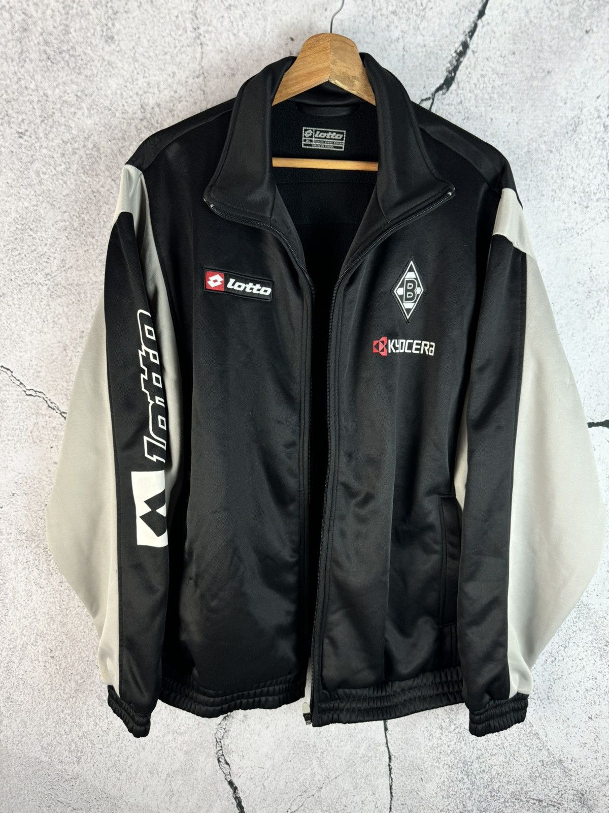 Lotto Sport × Vintage Rare! Vintage Lotto Borussia monchengladbach 1/4 Zip 90s Size US XL / EU 56 / 4 - 1 Thumbnail