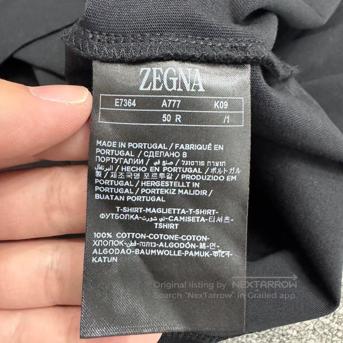 Ermenegildo Zegna Ermenegildo Zegna Offset-printed letter short-sleeve shirt Size US M / EU 48-50 / 2 - 5 Thumbnail