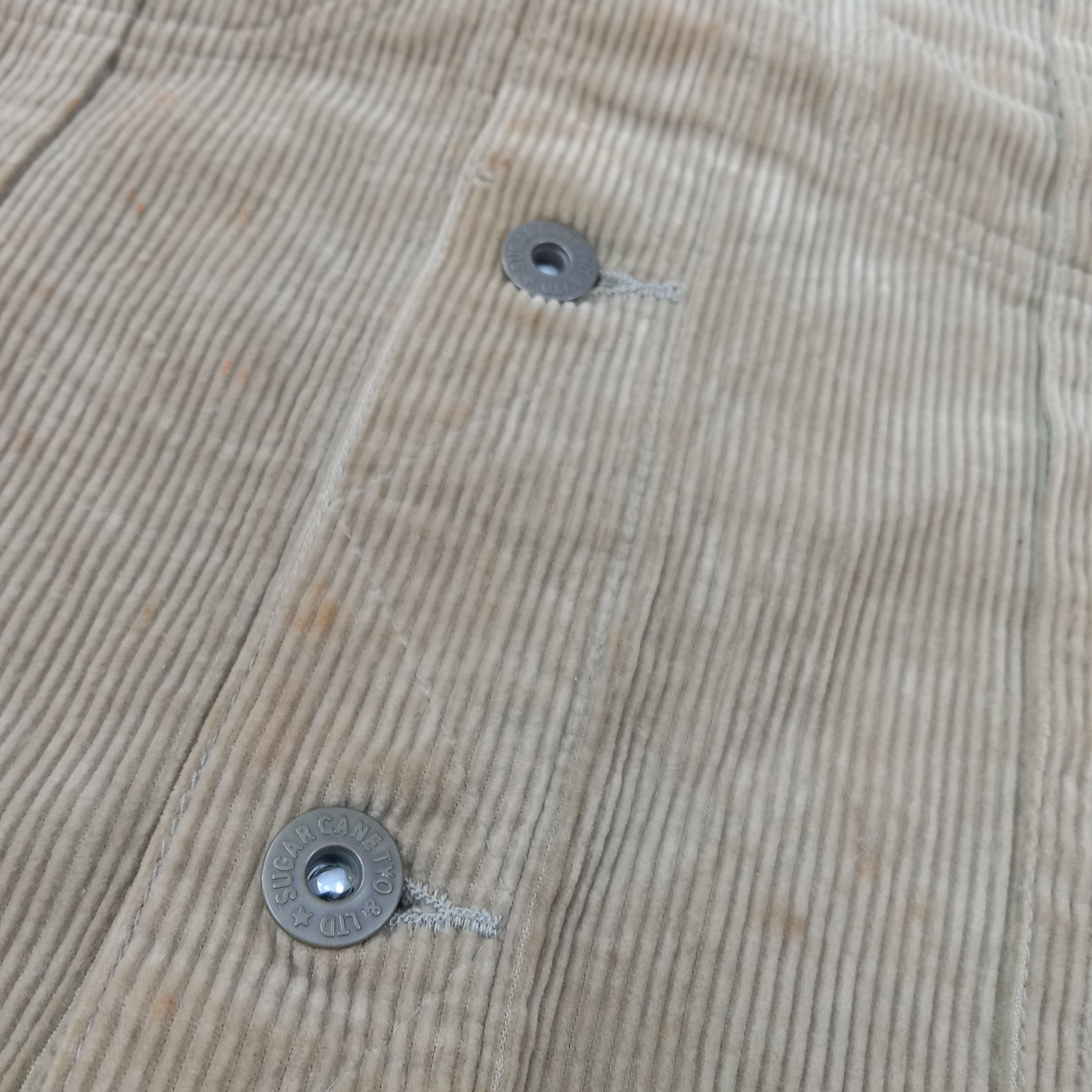 Sugar Cane Sugar Cane Japanese Brand Corduroy Jacket C257N20 Size US M / EU 48-50 / 2 - 2 Thumbnail