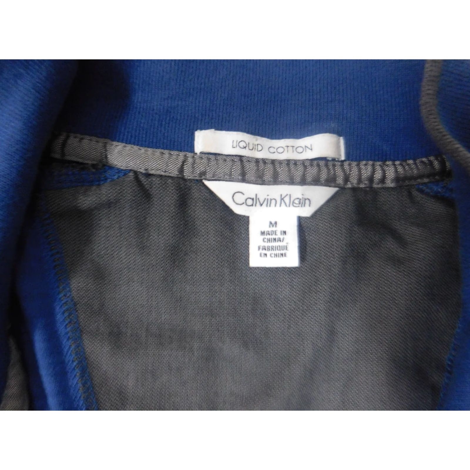 Calvin Klein Calvin Klein Mens Sweater 1/4 Zip Pullover Blue Knit V-Neck Mock Neck Regular Size M Long Sleeve Buttoned Casual Knitwear Pullover Winter Fall Size US M / EU 48-50 / 2 - 5 Thumbnail