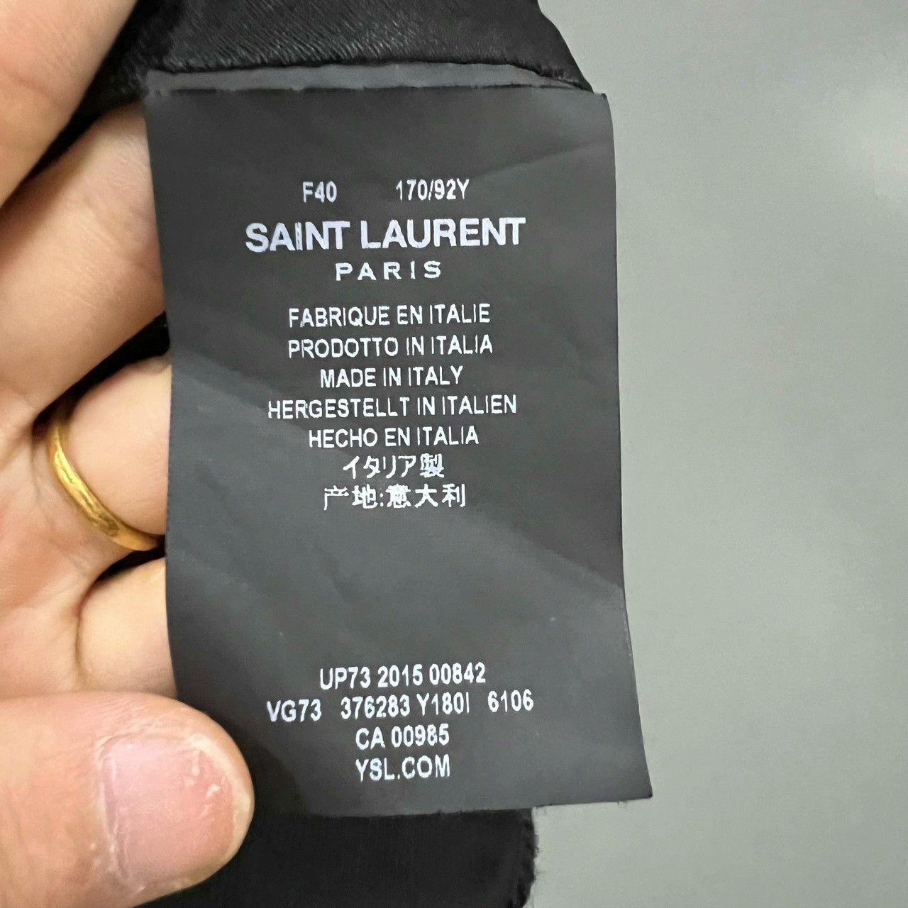 Saint Laurent Paris Saint Laurent Burdy Patchwork Baseball Jacket Size US XXS / EU 40 - 3 Thumbnail
